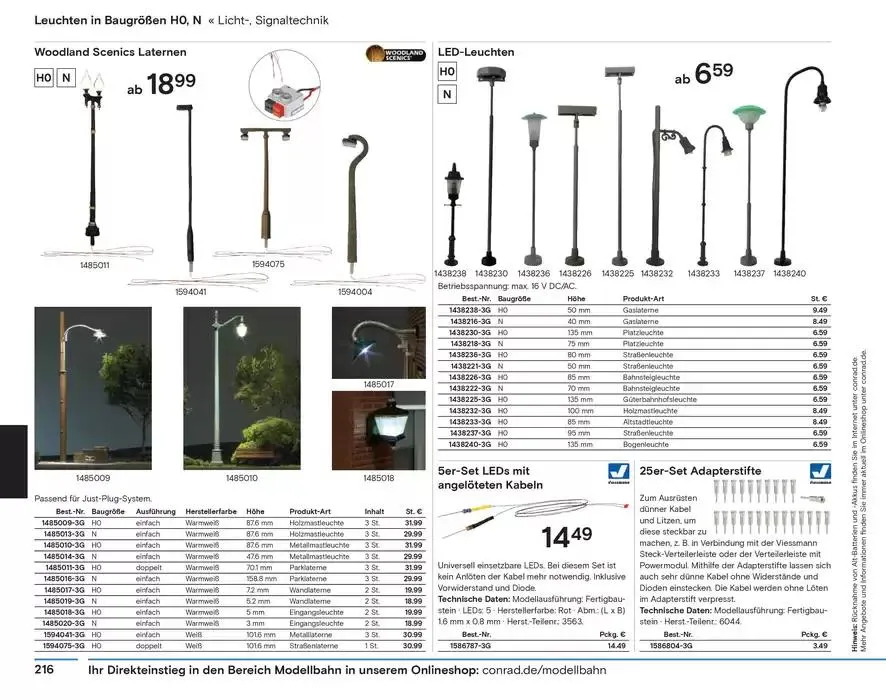 Modellbahn Katalog von 29. Oktober bis 31. Dezember 2025 - Prospekt seite 218