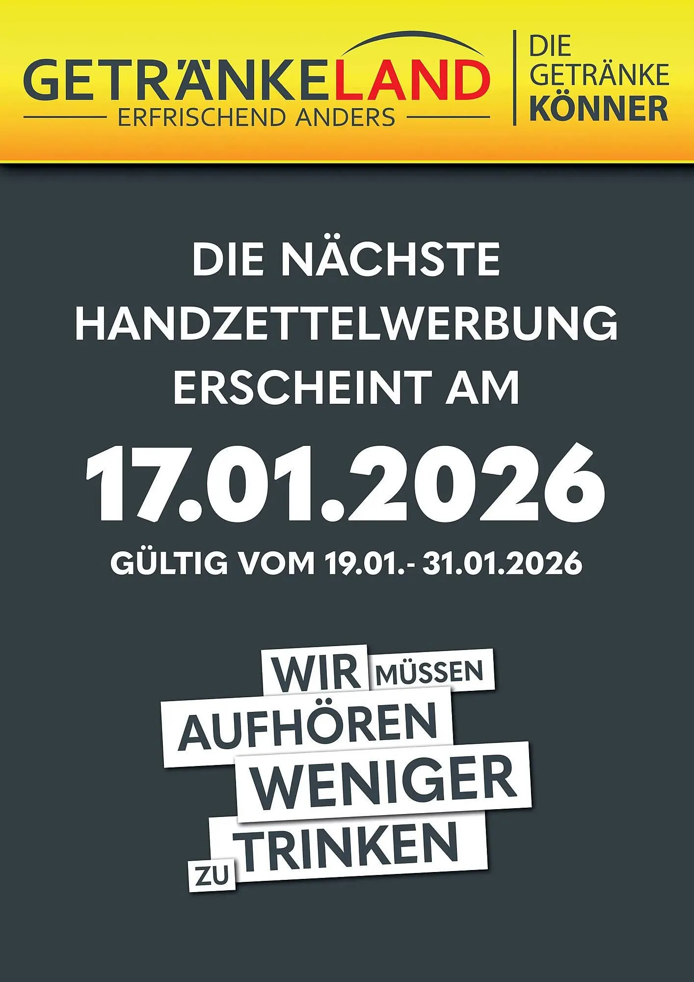 Getränkeland Prospekt von 4. Januar bis 17. Januar 2026 - Prospekt seite 4