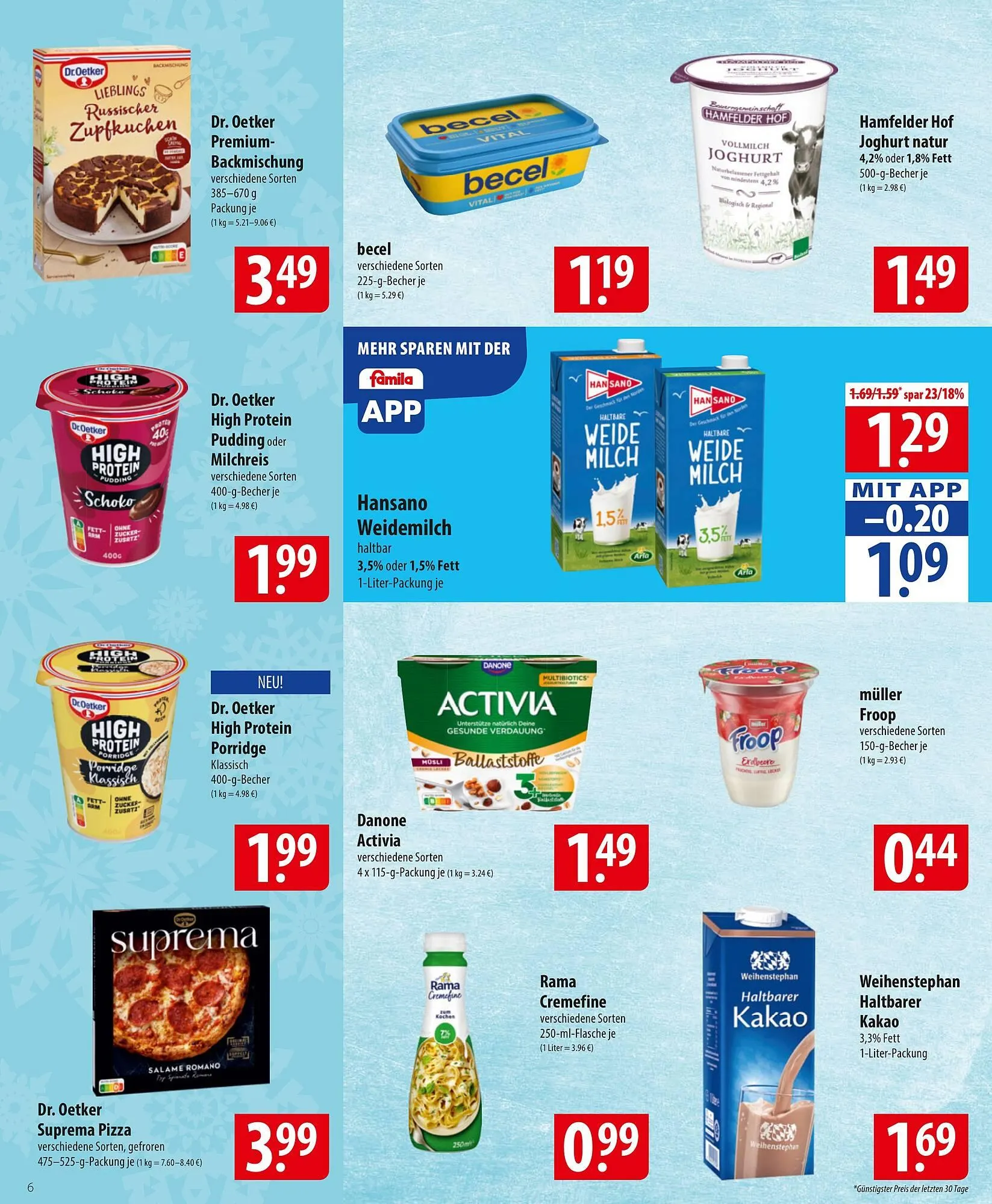 Famila Nord Ost Prospekt von 1. Dezember bis 6. Dezember 2025 - Prospekt seite 6