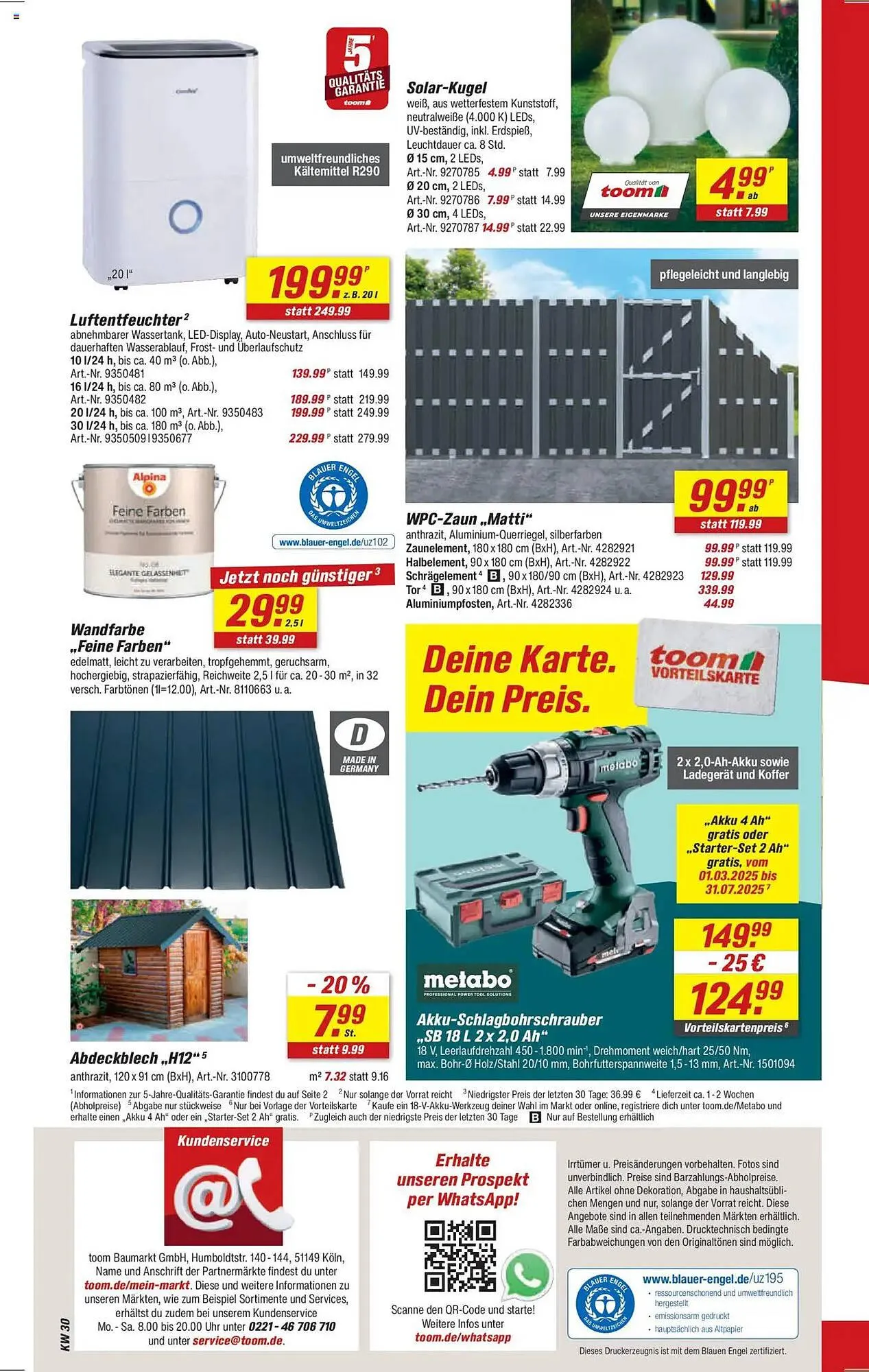 toom Baumarkt Prospekt von 19. Juli bis 25. Juli 2025 - Prospekt seite 14