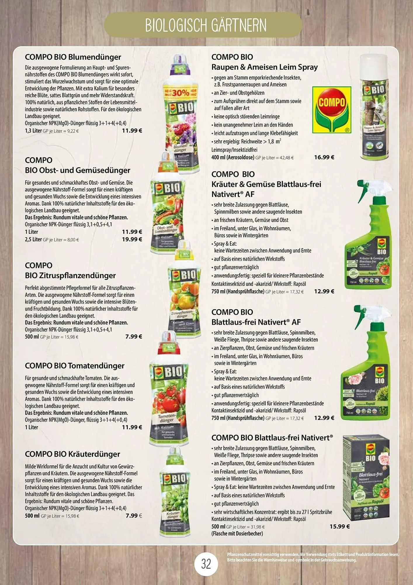 Kiebitzmarkt Prospekt von 16. April bis 31. August 2025 - Prospekt seite 32