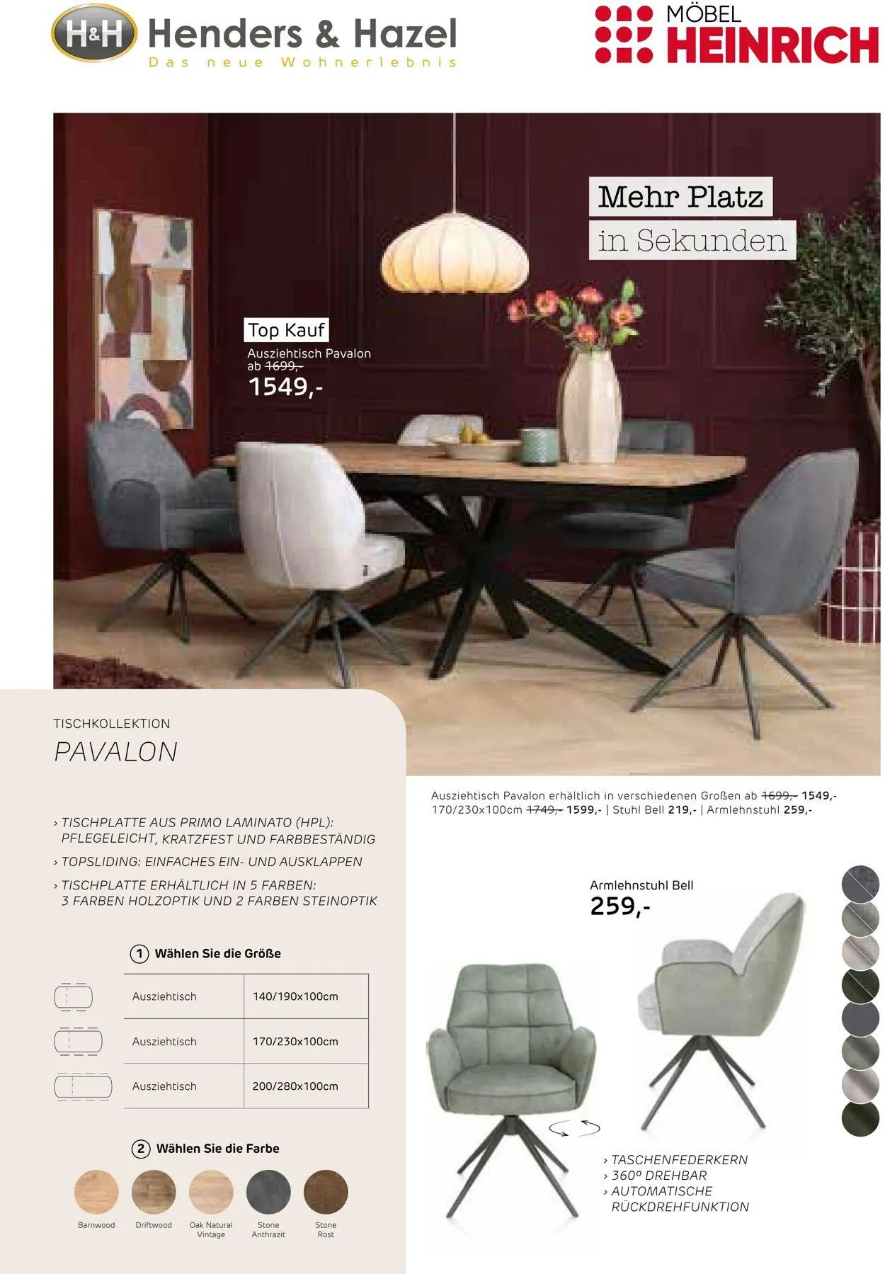 Möbel Heinrich Aktueller Prospekt von 1. September bis 2. November 2025 - Prospekt seite 4