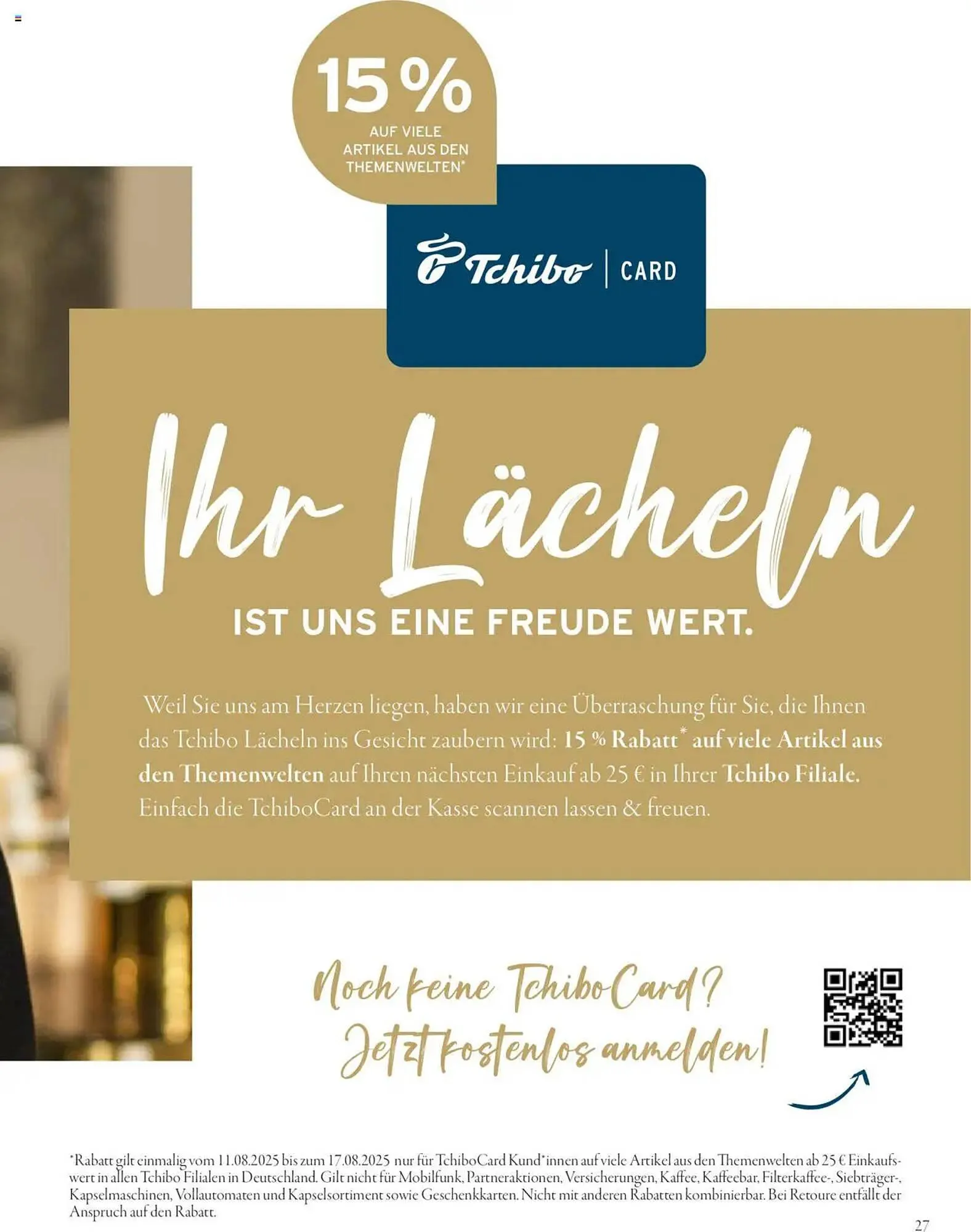 Tchibo Prospekt von 20. August bis 9. September 2025 - Prospekt seite 27