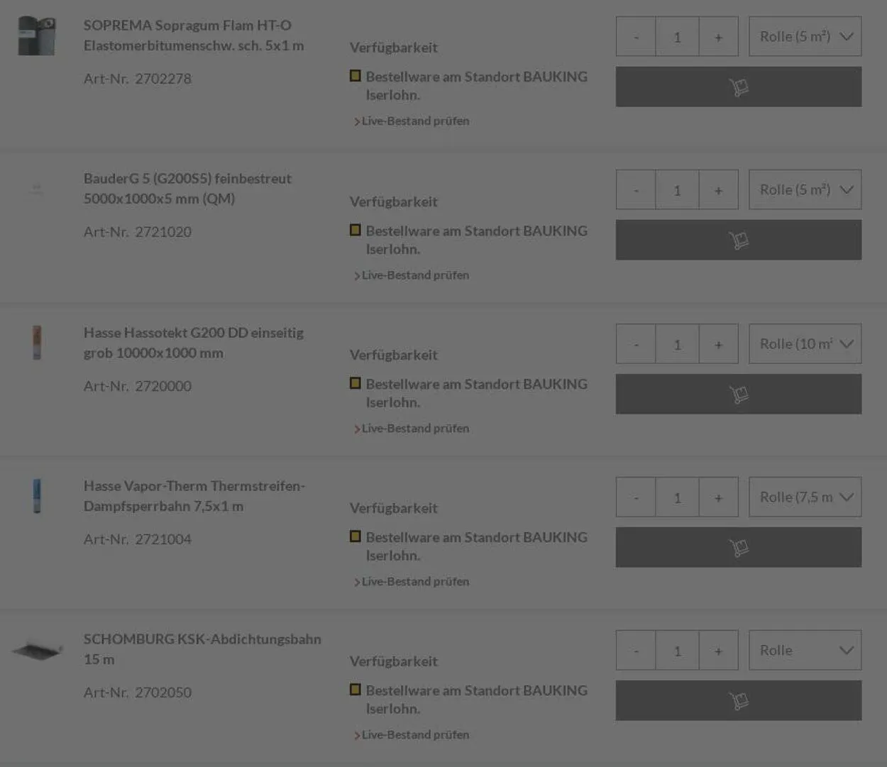 Bauking von 21. Juli bis 30. Juli 2025 - Prospekt seite 6