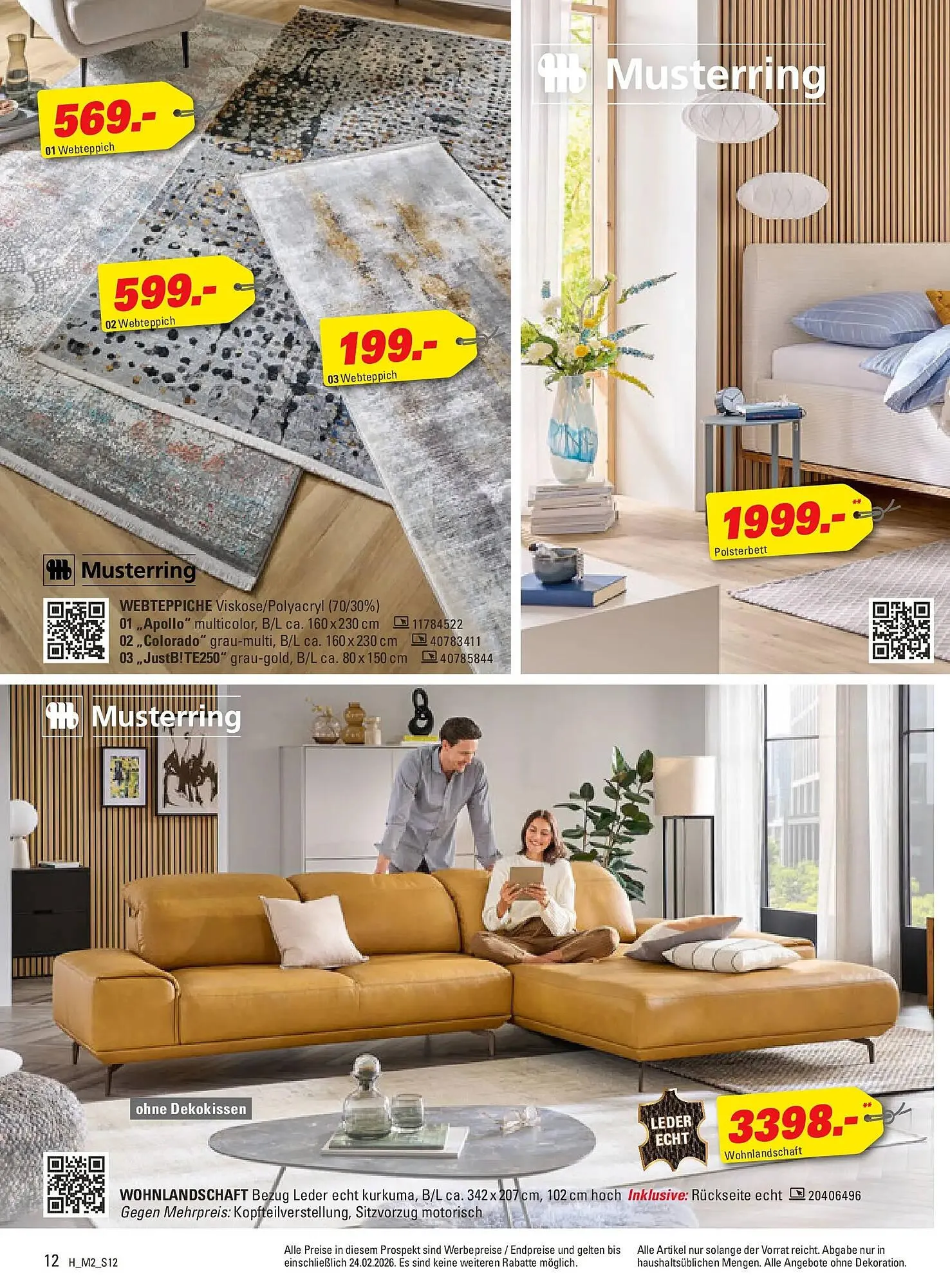 Höffner Prospekt von 10. Februar bis 24. Februar 2026 - Prospekt seite 12