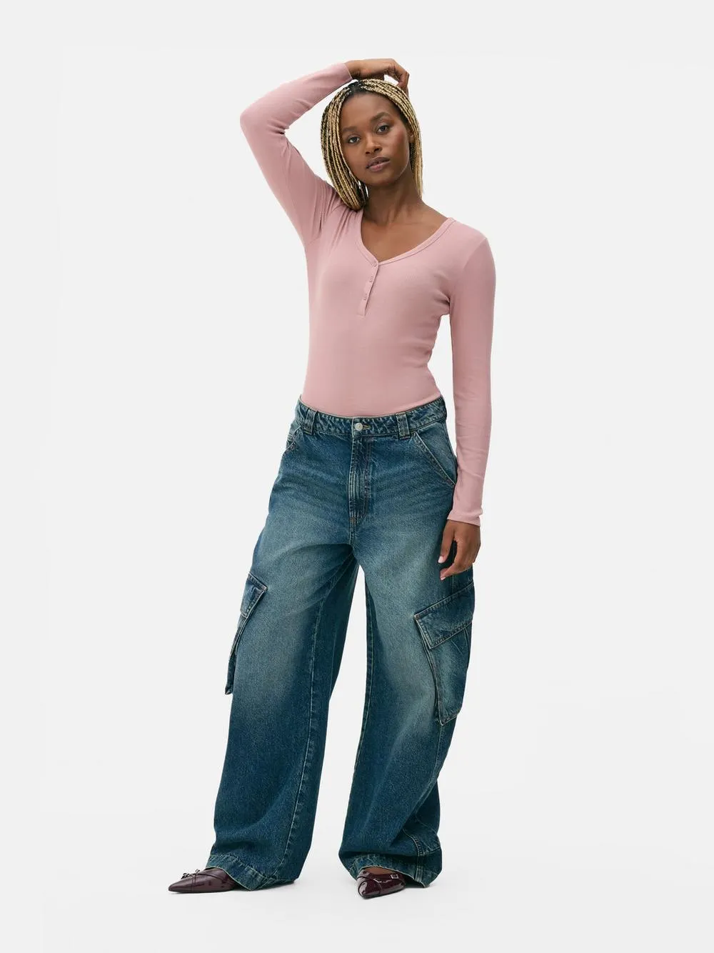 Bodýčko Henley s dlouhým rukávem