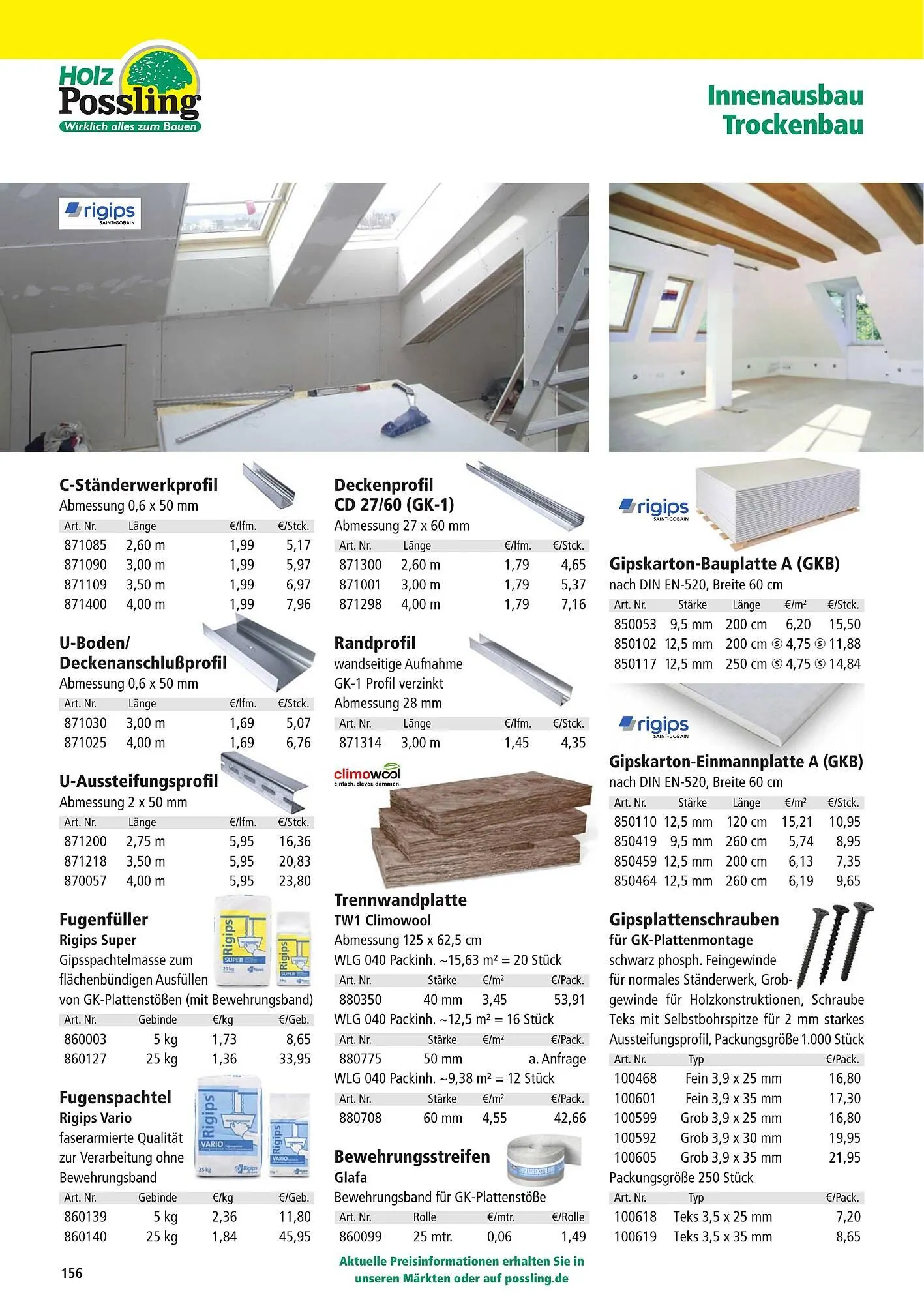 Holz Possling Prospekt von 1. April bis 31. Juli 2026 - Prospekt seite 156