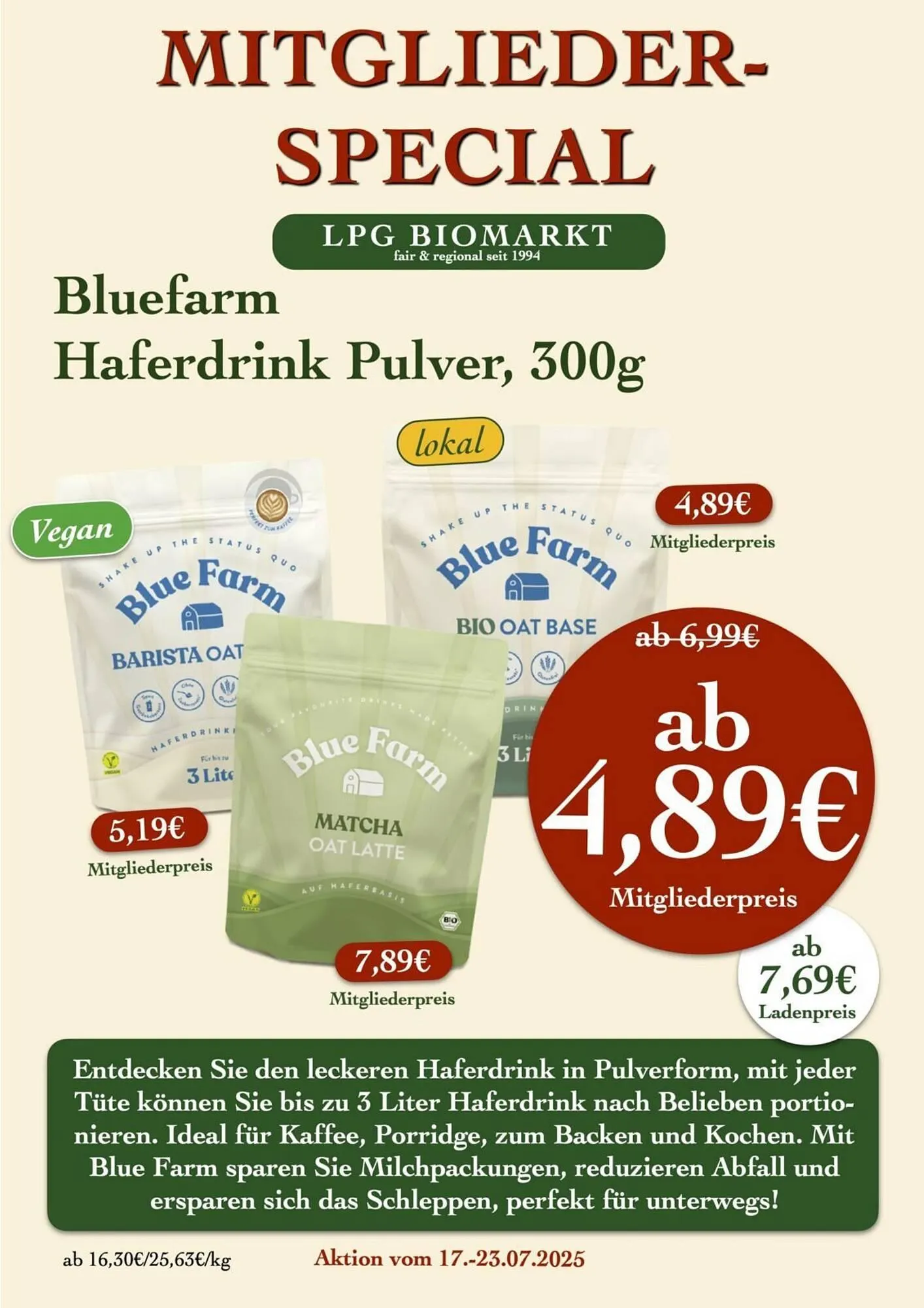 LPG Biomarkt Prospekt von 17. Juli bis 23. Juli 2025 - Prospekt seite 14