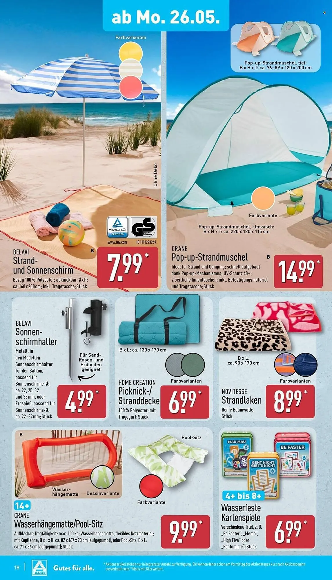 Aldi Nord Prospekt von 26. Mai bis 31. Mai 2025 - Prospekt seite 18