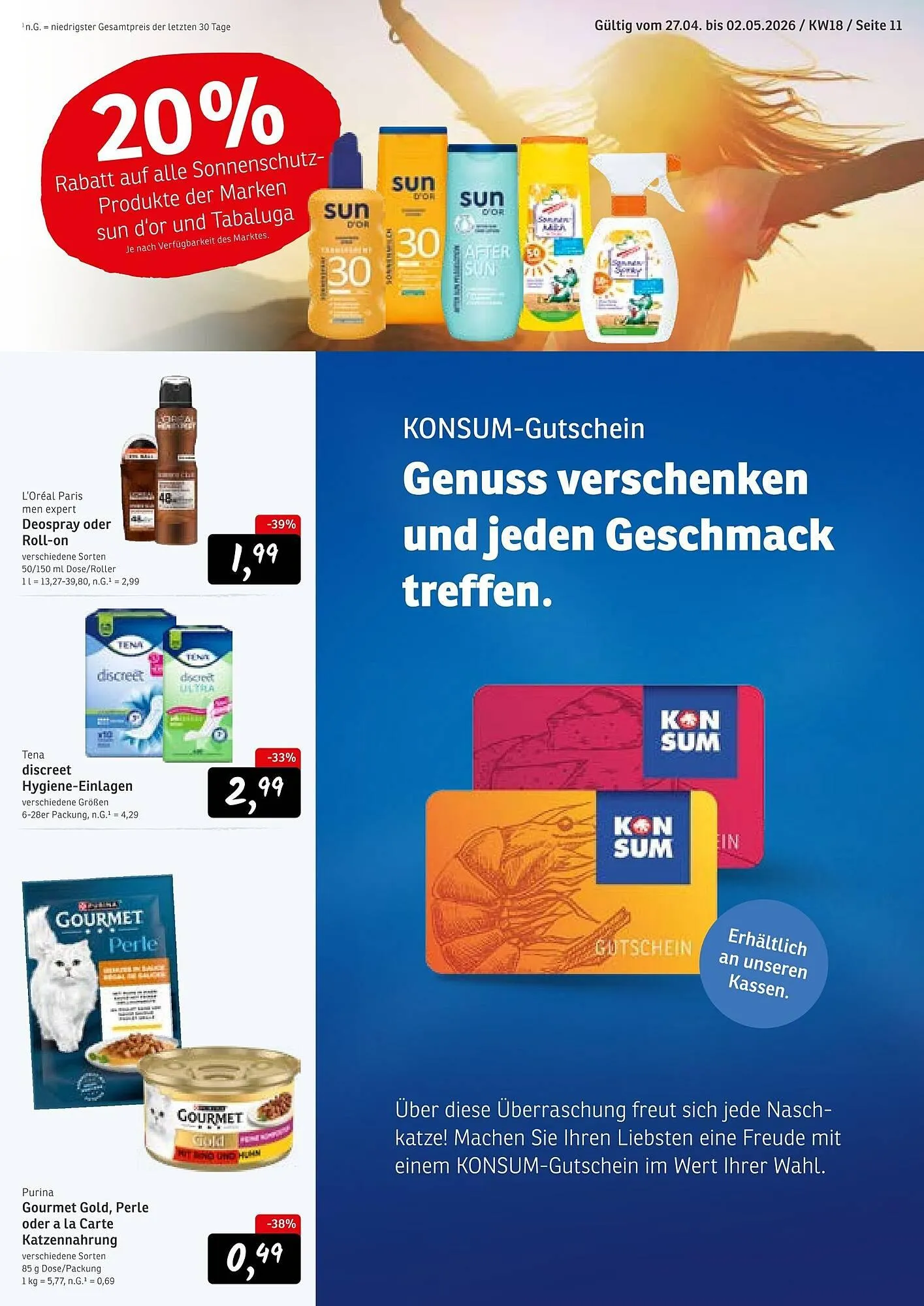 KONSUM Prospekt von 27. April bis 2. Mai 2026 - Prospekt seite 11