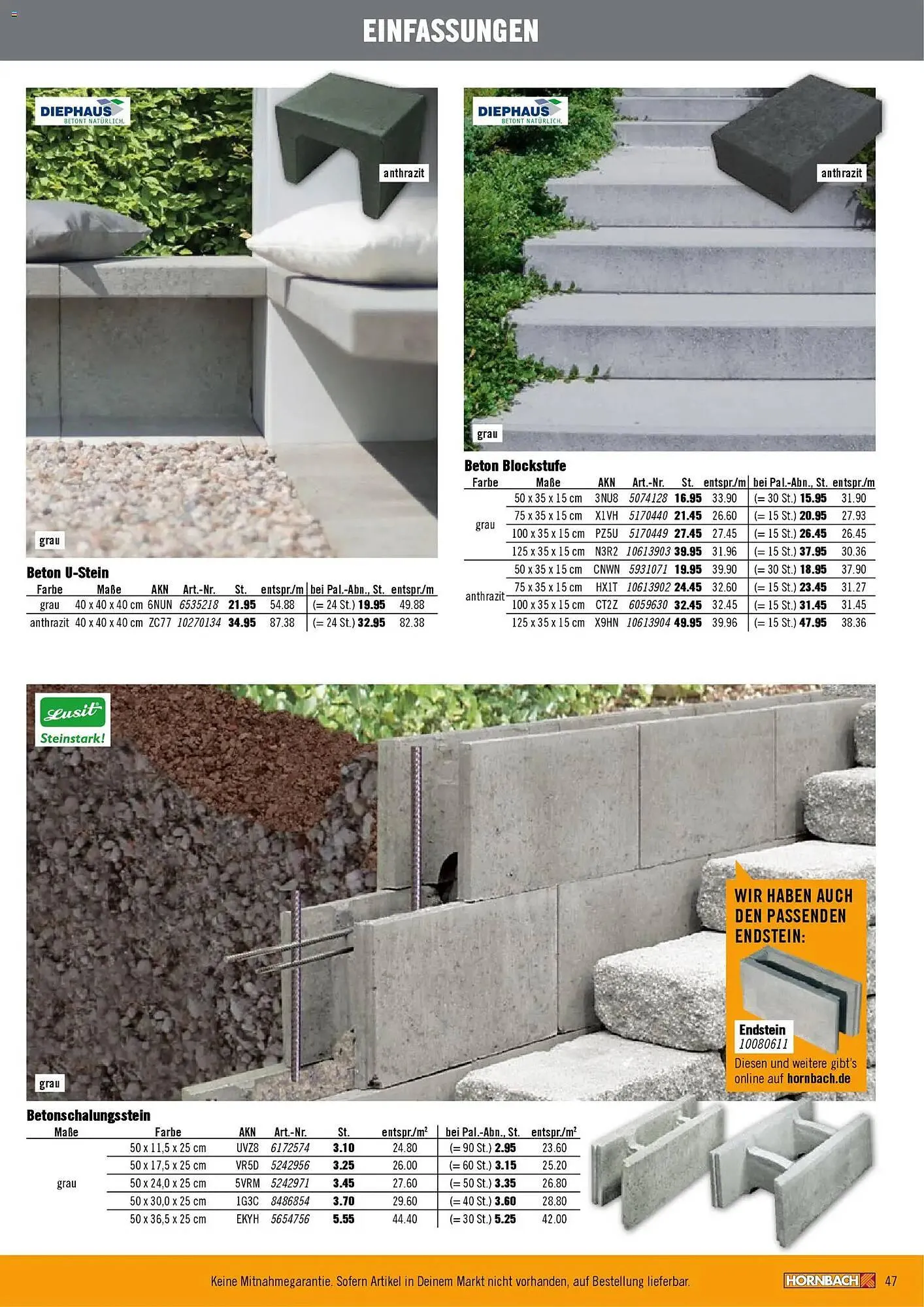 Hornbach Prospekt von 12. Februar bis 31. Dezember 2026 - Prospekt seite 47