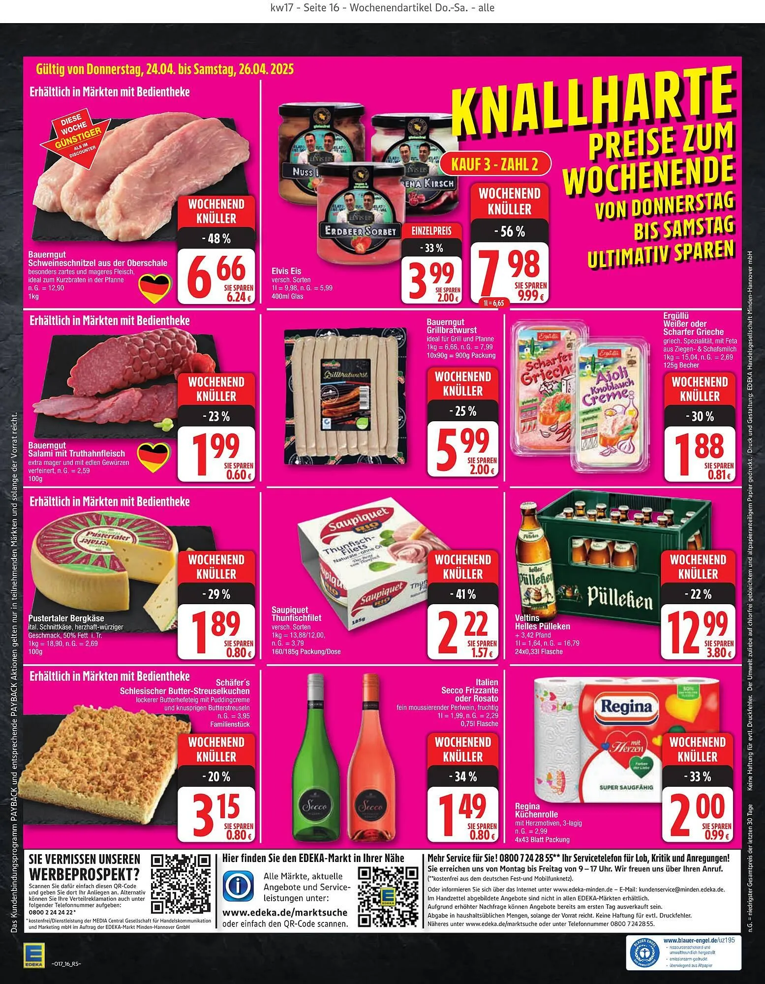 Edeka Prospekt von 20. April bis 26. April 2025 - Prospekt seite 16