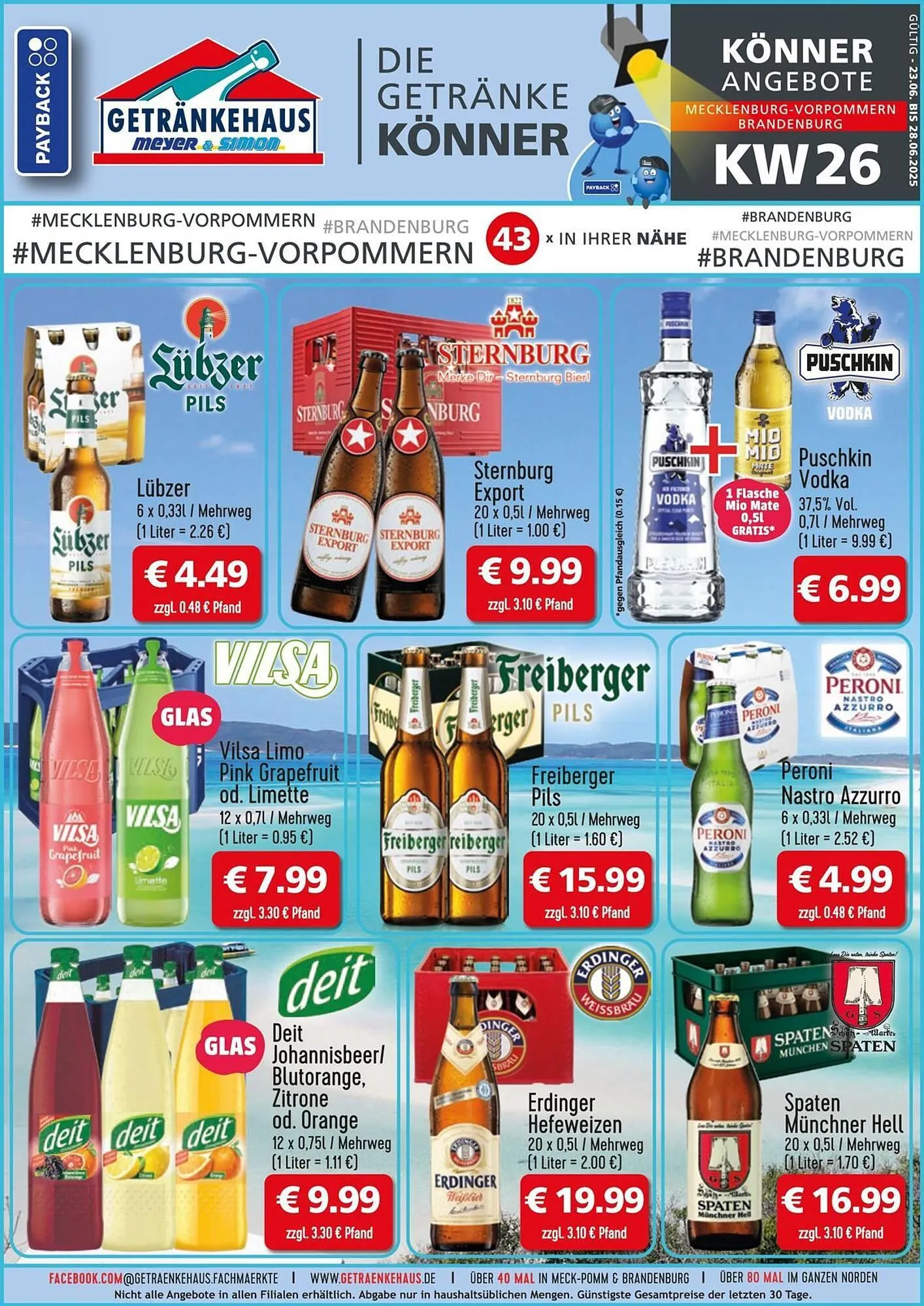 Getränkehaus Prospekt von 22. Juni bis 31. Dezember 2025 - Prospekt seite 1