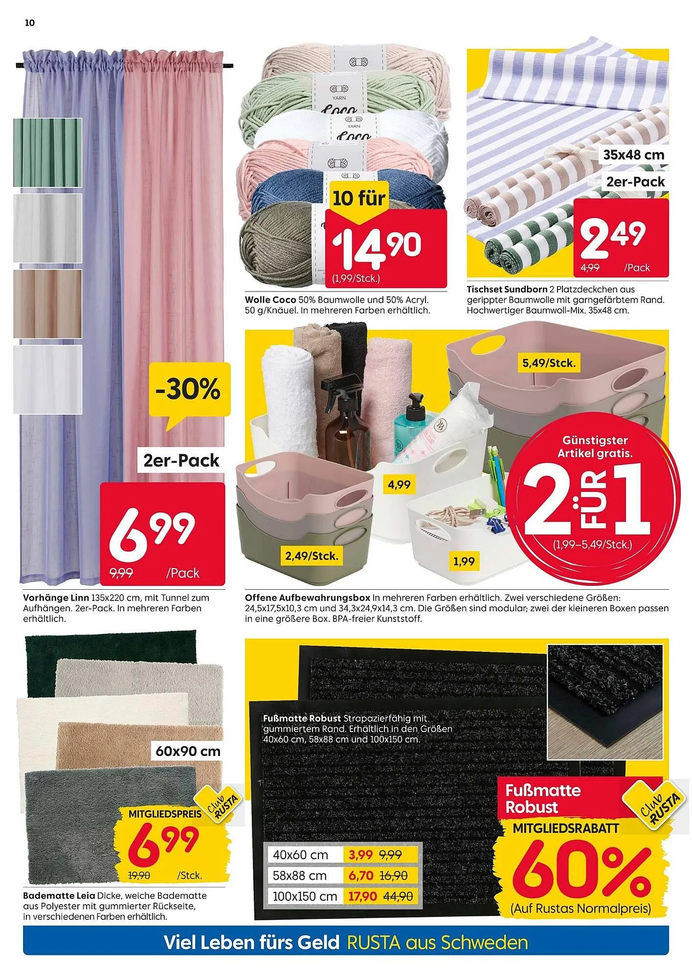 Rusta Prospekt von 31. Mai bis 6. Juni 2025 - Prospekt seite 10