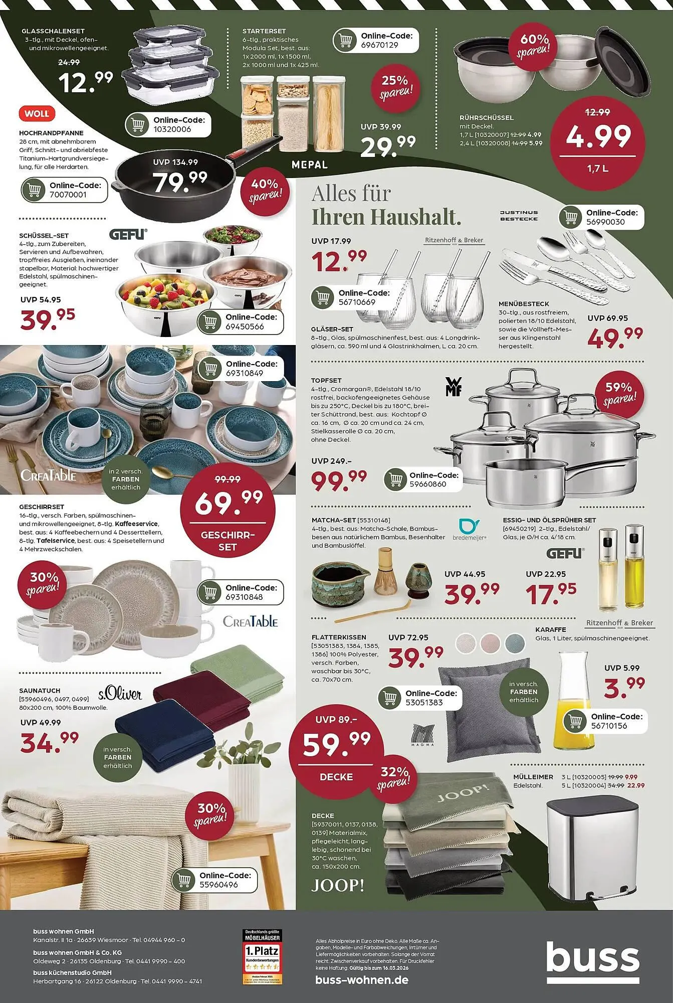 Möbel Buss Prospekt von 28. Februar bis 16. März 2026 - Prospekt seite 4