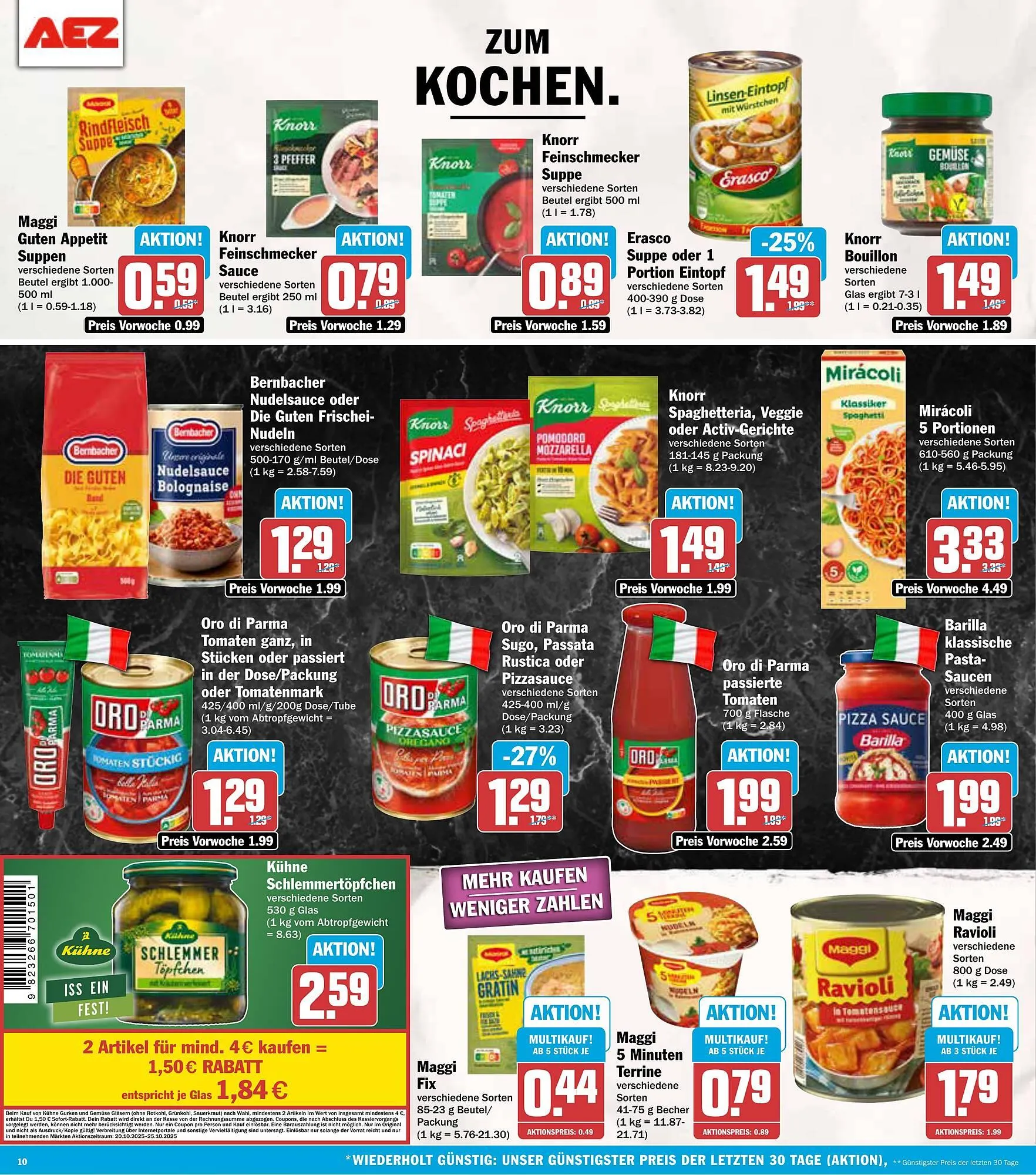 AEZ Prospekt von 20. Oktober bis 25. Oktober 2025 - Prospekt seite 10