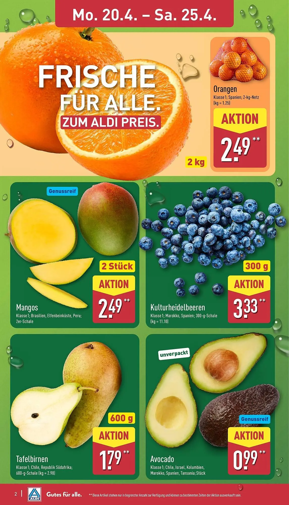 Aldi Nord Prospekt von 20. April bis 25. April 2026 - Prospekt seite 2
