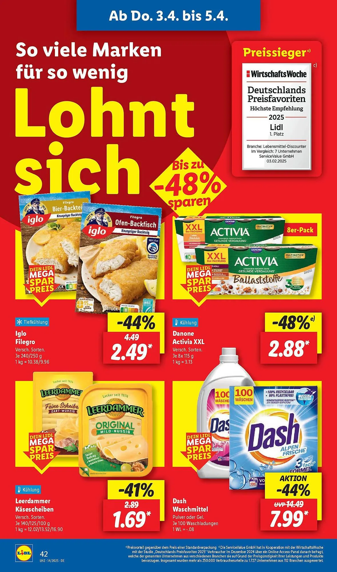 Lidl Prospekt von 31. März bis 5. April 2025 - Prospekt seite 52