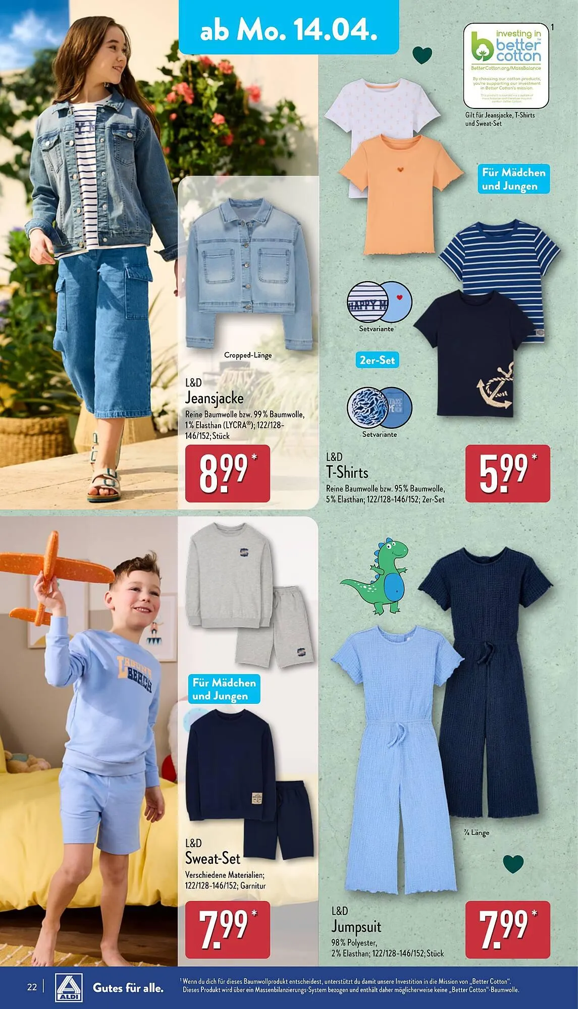 Aldi Nord Prospekt von 14. April bis 19. April 2025 - Prospekt seite 22