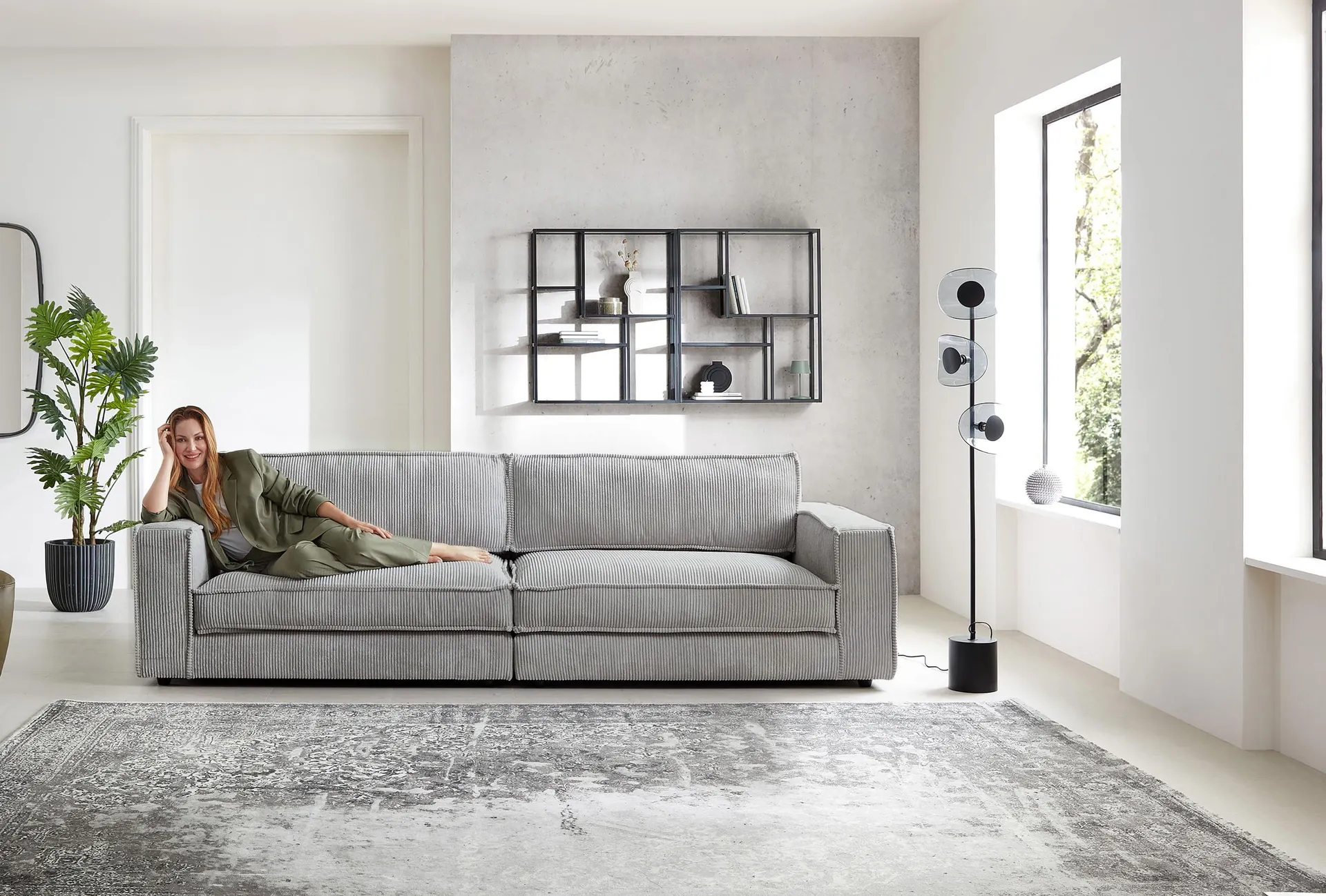 Big Sofa XL in Trendstoff Cord