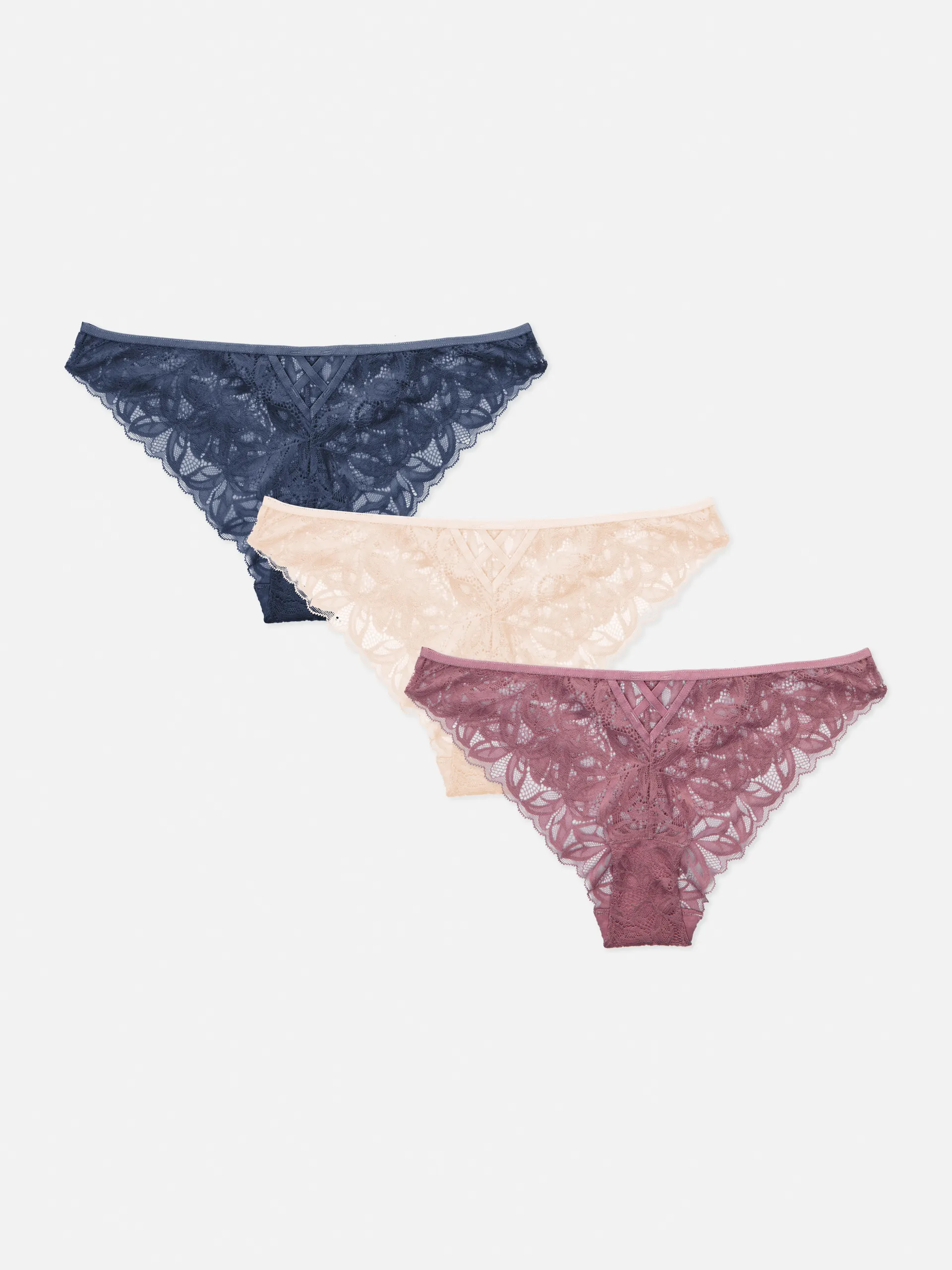 Brazil-Slips aus Spitze, 3er-Pack