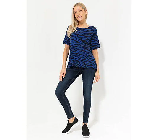 KIM & CO. Shirt, 1/2-Arm Brazil Knit Jersey Seitenschlitze figurumspielend