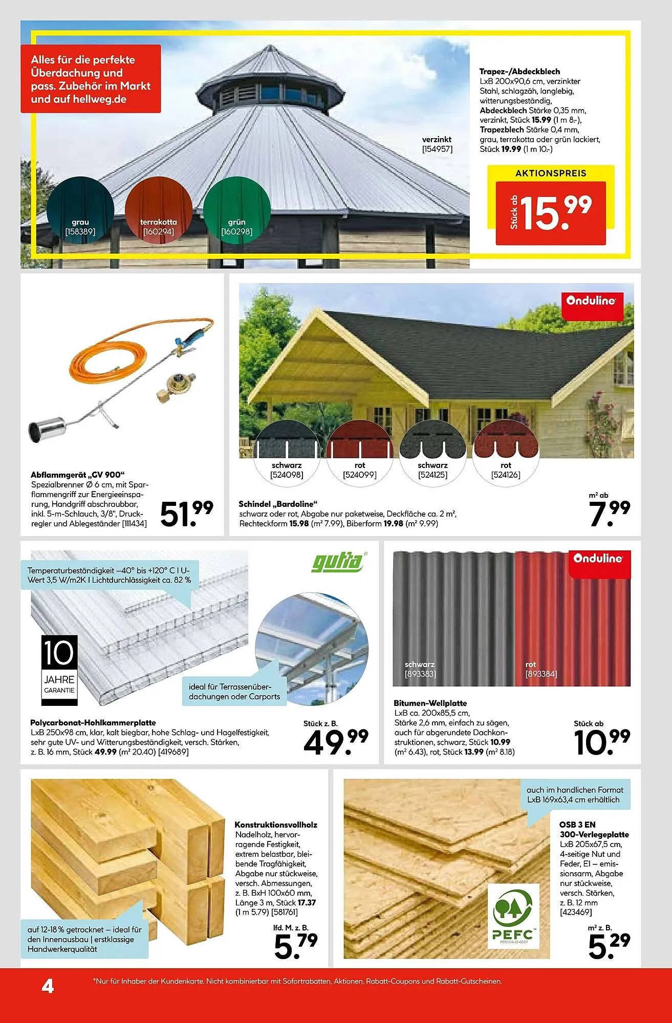 Hellweg Prospekt von 14. Juli bis 20. Juli 2025 - Prospekt seite 4
