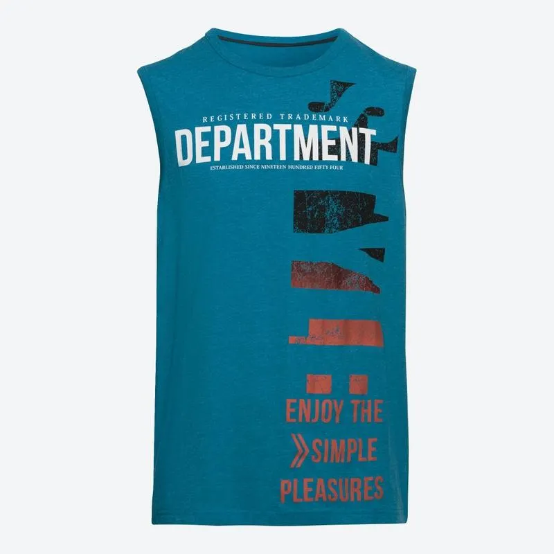 Herren-Muskelshirt mit Frontaufdruck