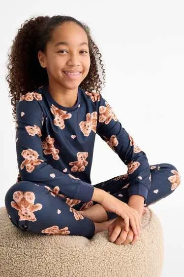 Teddy bear - pyjamas - 2 piece