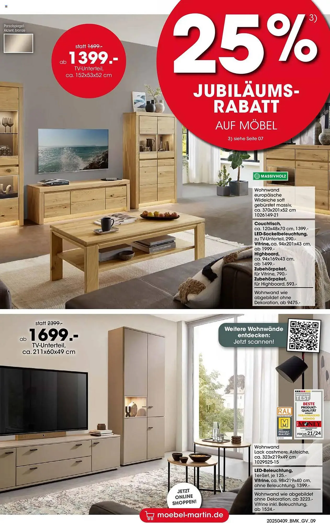 Möbel Martin Prospekt von 9. April bis 22. April 2025 - Prospekt seite 9