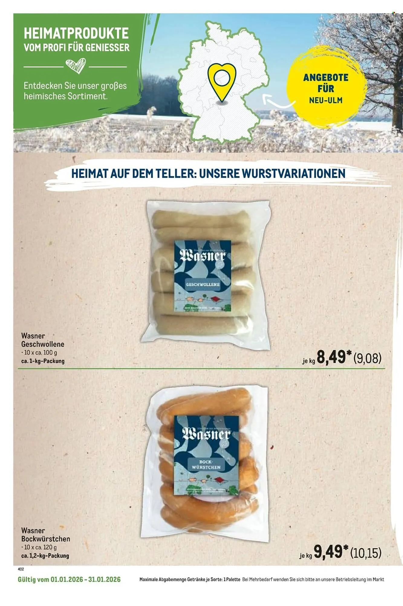 METRO Prospekt von 1. Januar bis 31. Januar 2026 - Prospekt seite 118