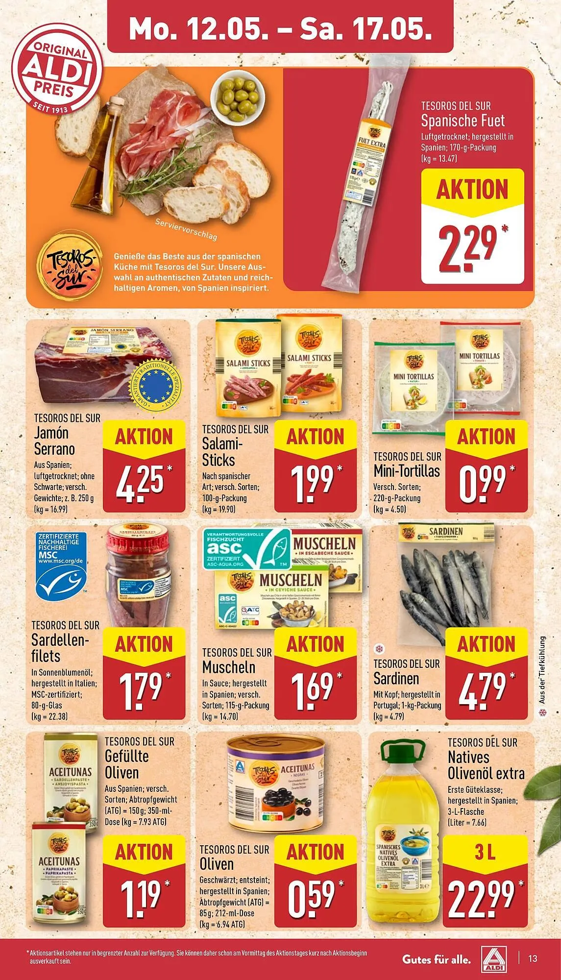 Aldi Nord Prospekt von 12. Mai bis 18. Mai 2025 - Prospekt seite 13