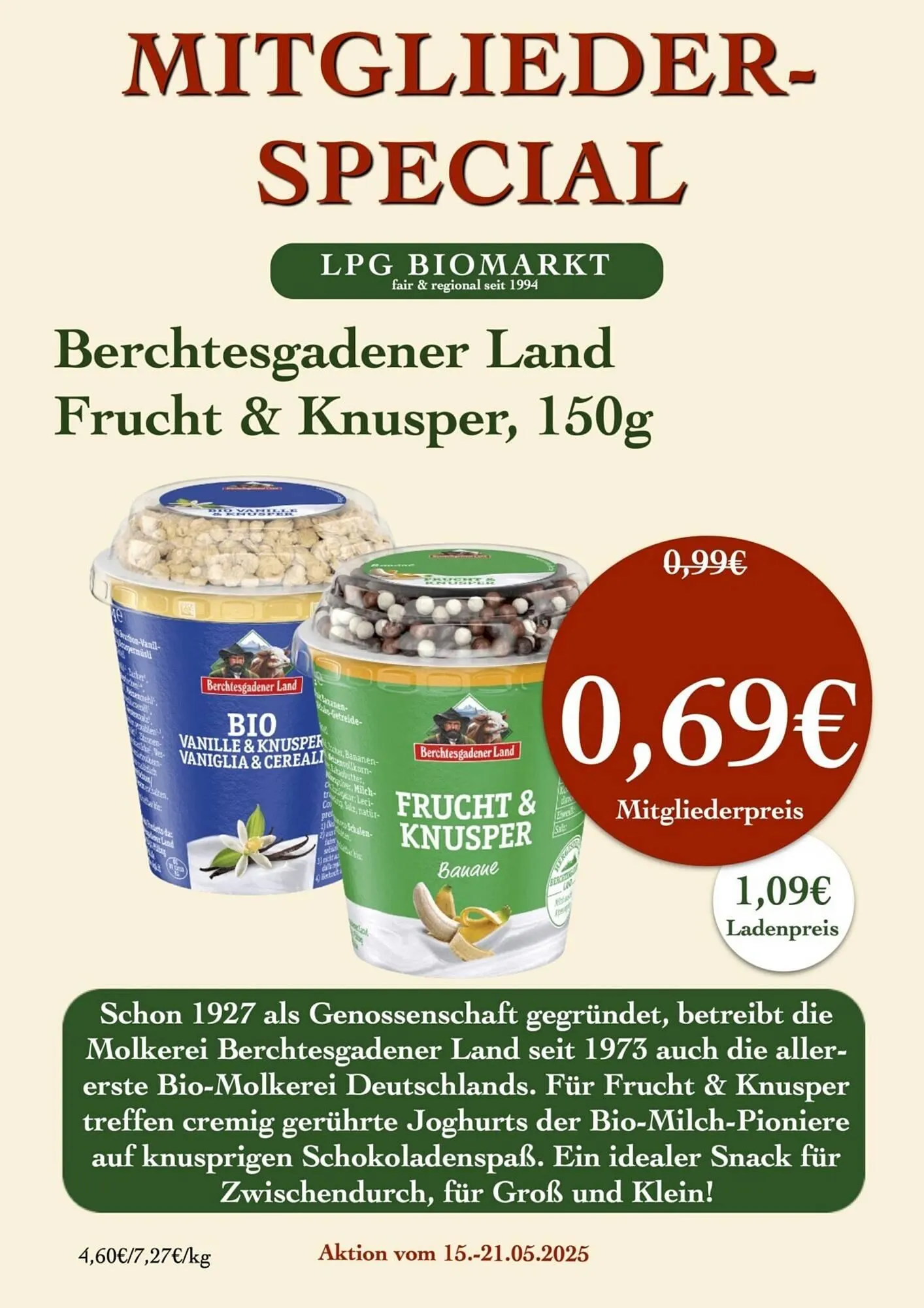 LPG Biomarkt Prospekt von 15. Mai bis 21. Mai 2025 - Prospekt seite 14