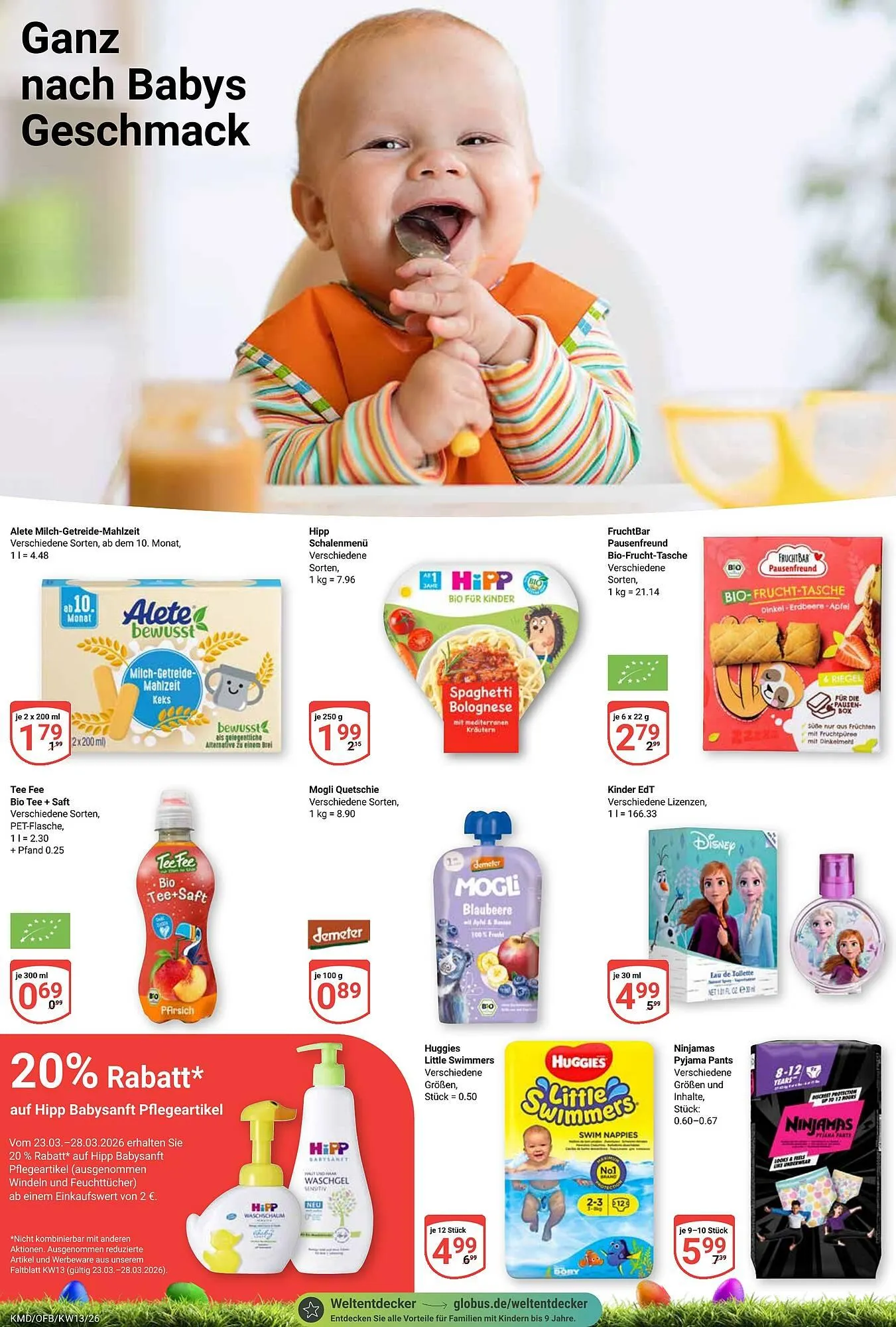 Globus Prospekt von 23. März bis 28. März 2026 - Prospekt seite 22