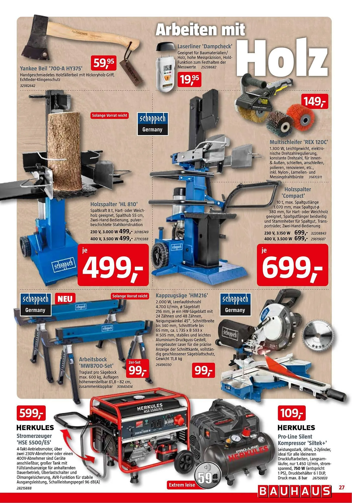 Bauhaus Prospekt von 1. November bis 29. November 2025 - Prospekt seite 27