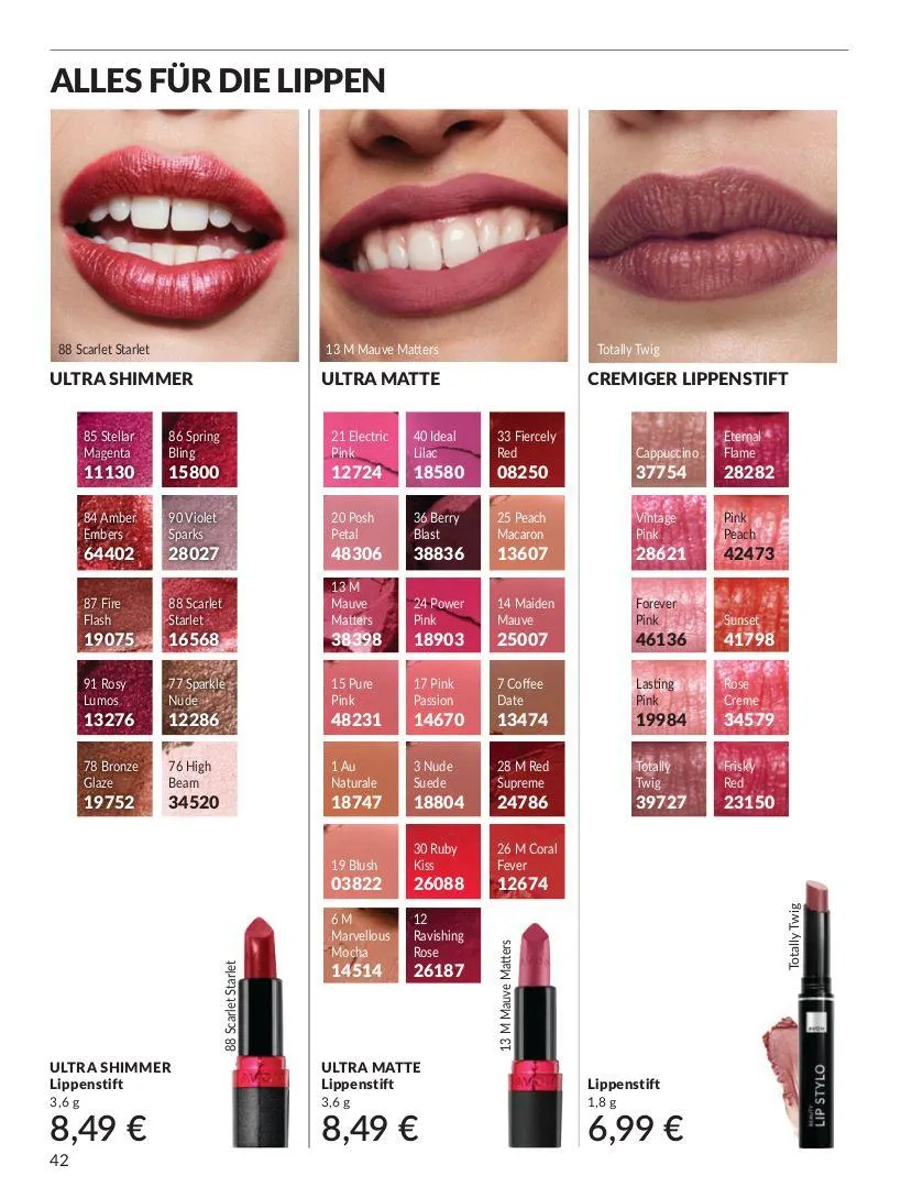 Avon Aktueller Prospekt von 7. Mai bis 21. Mai 2025 - Prospekt seite 42