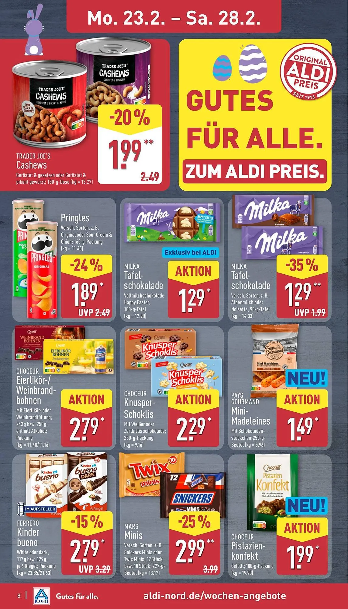Aldi Nord Prospekt von 23. Februar bis 28. Februar 2026 - Prospekt seite 8
