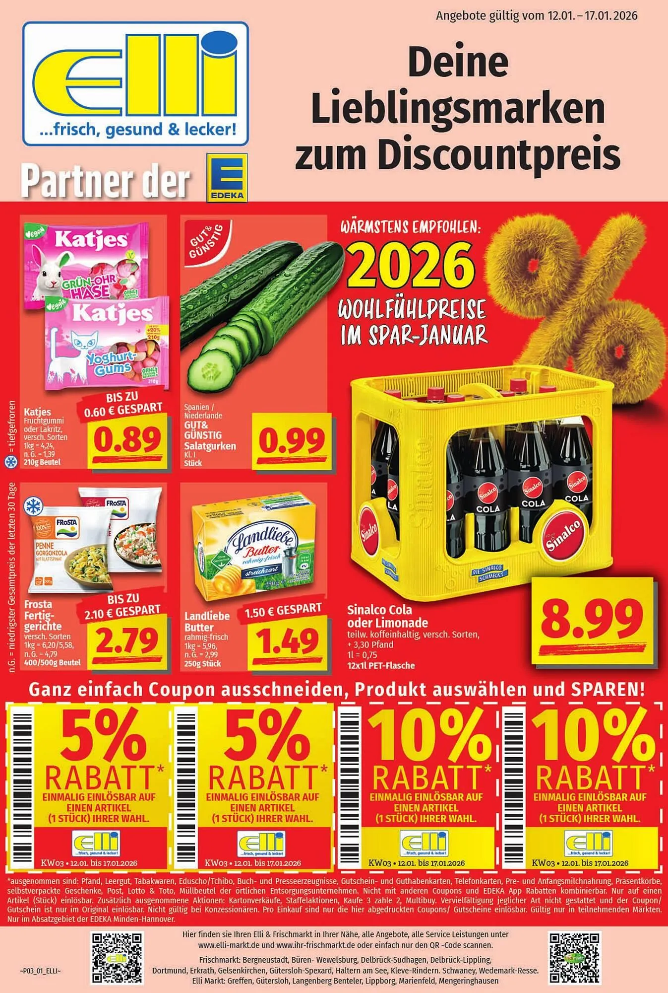 Elli Markt Prospekt von 12. Januar bis 17. Januar 2026 - Prospekt seite 1
