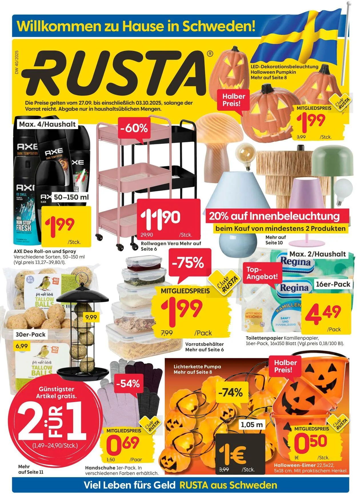 Rusta von 29. September bis 6. Oktober 2025 - Prospekt seite 1