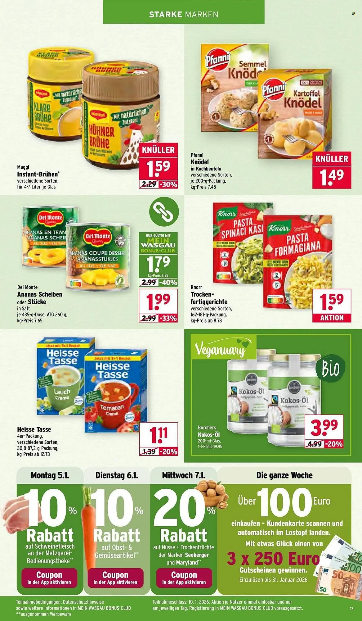 Wasgau Prospekt von 5. Januar bis 10. Januar 2026 - Prospekt seite 13