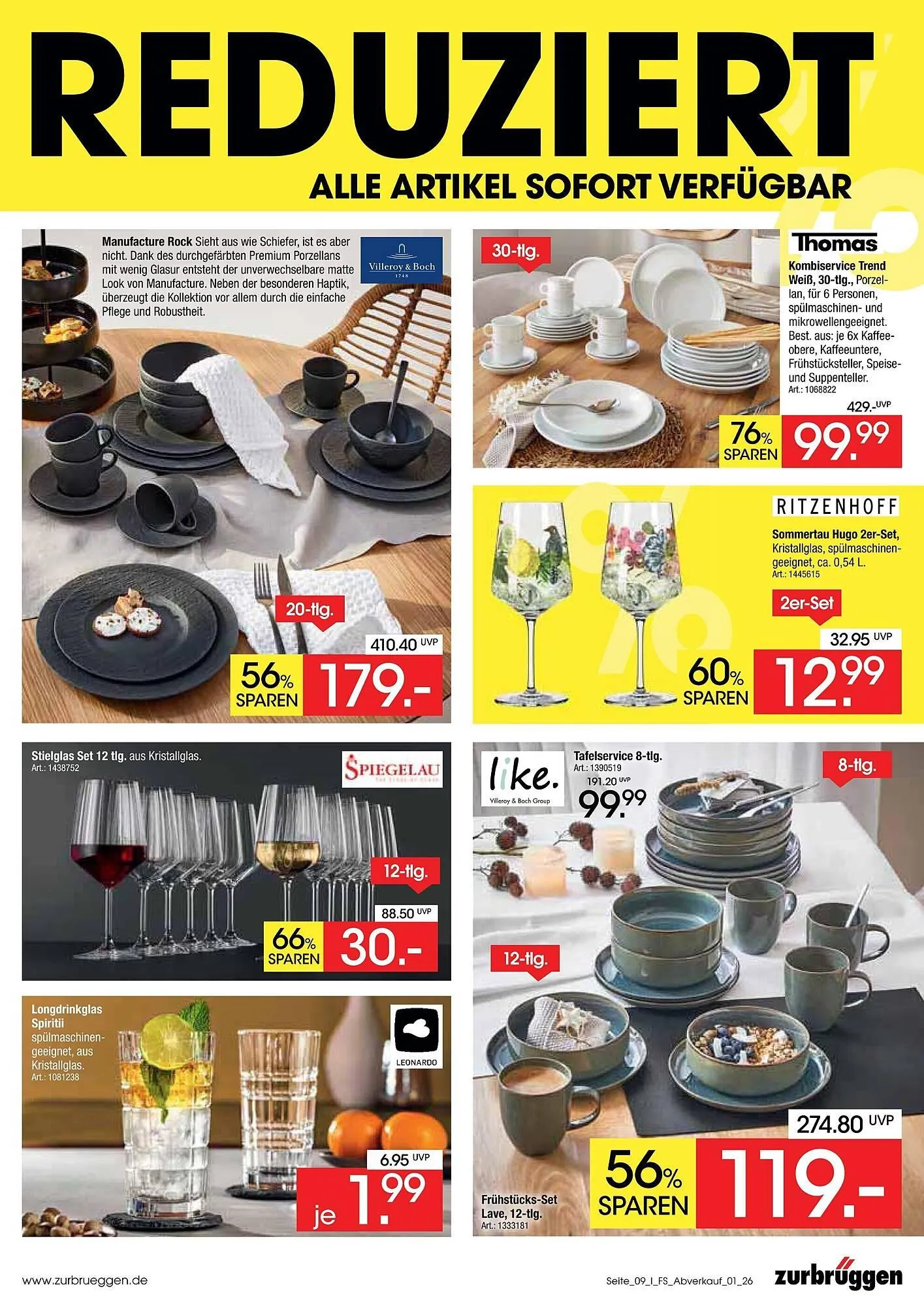 Zurbrüggen Prospekt von 16. März bis 30. Mai 2026 - Prospekt seite 9