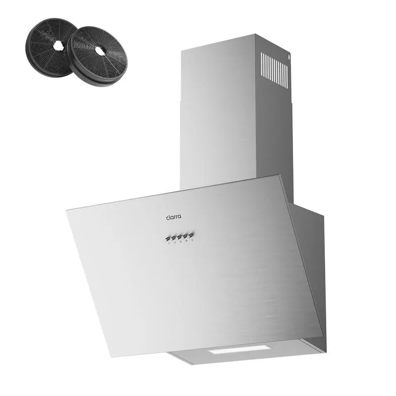 CIARRA Kopffreihaube A+++ 650 m³/h Dunstabzugshaube 60 cm Kopffreie Schräghaube LED VMS6762A