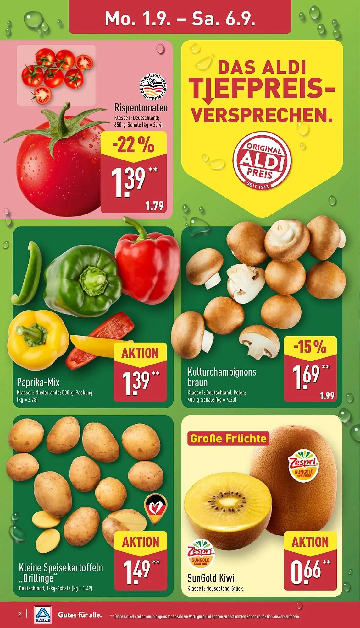 Aldi Nord Prospekt von 1. September bis 6. September 2025 - Prospekt seite 2