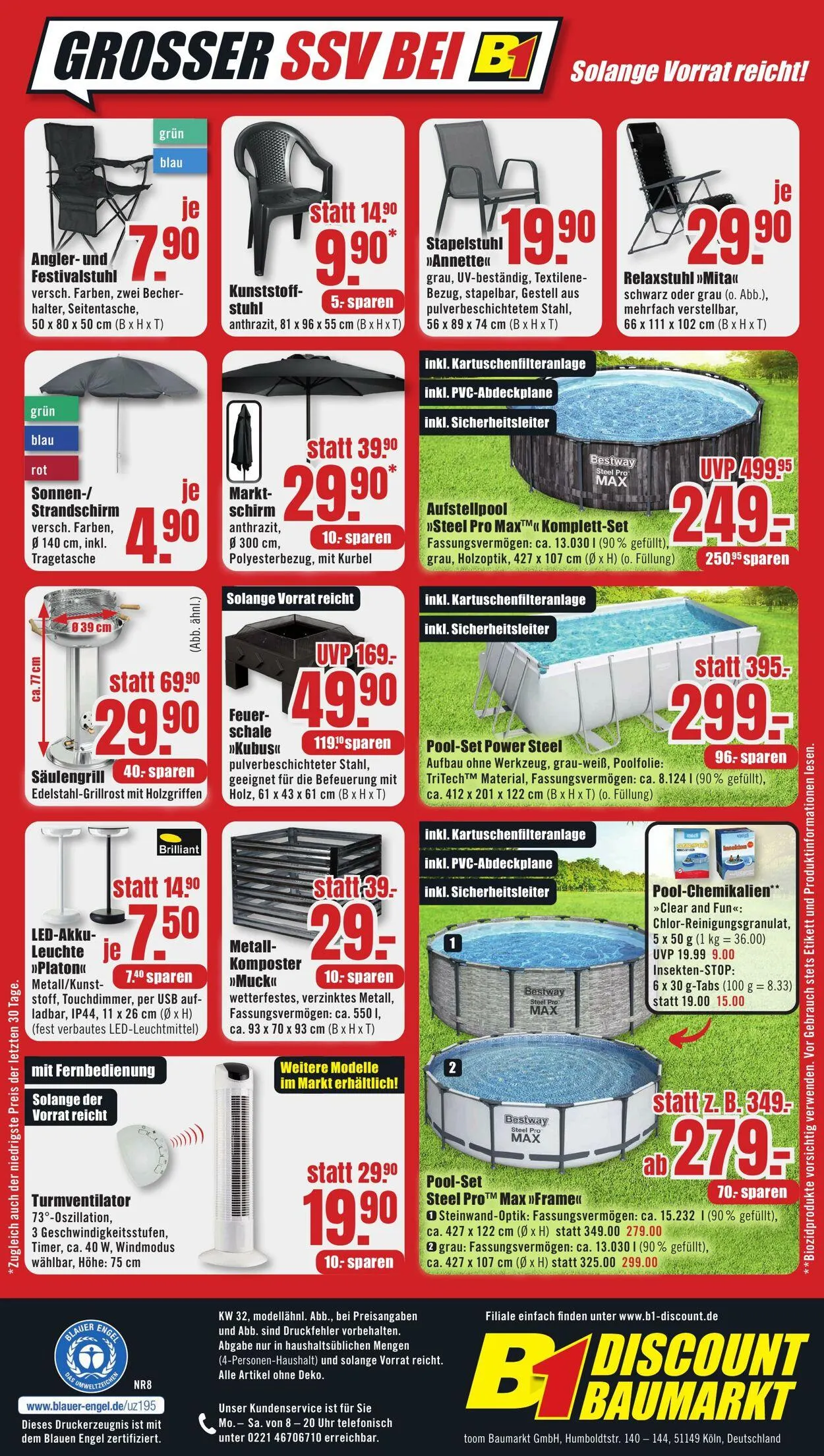 B1 Discount Baumarkt von 2. August bis 8. August 2025 - Prospekt seite 8