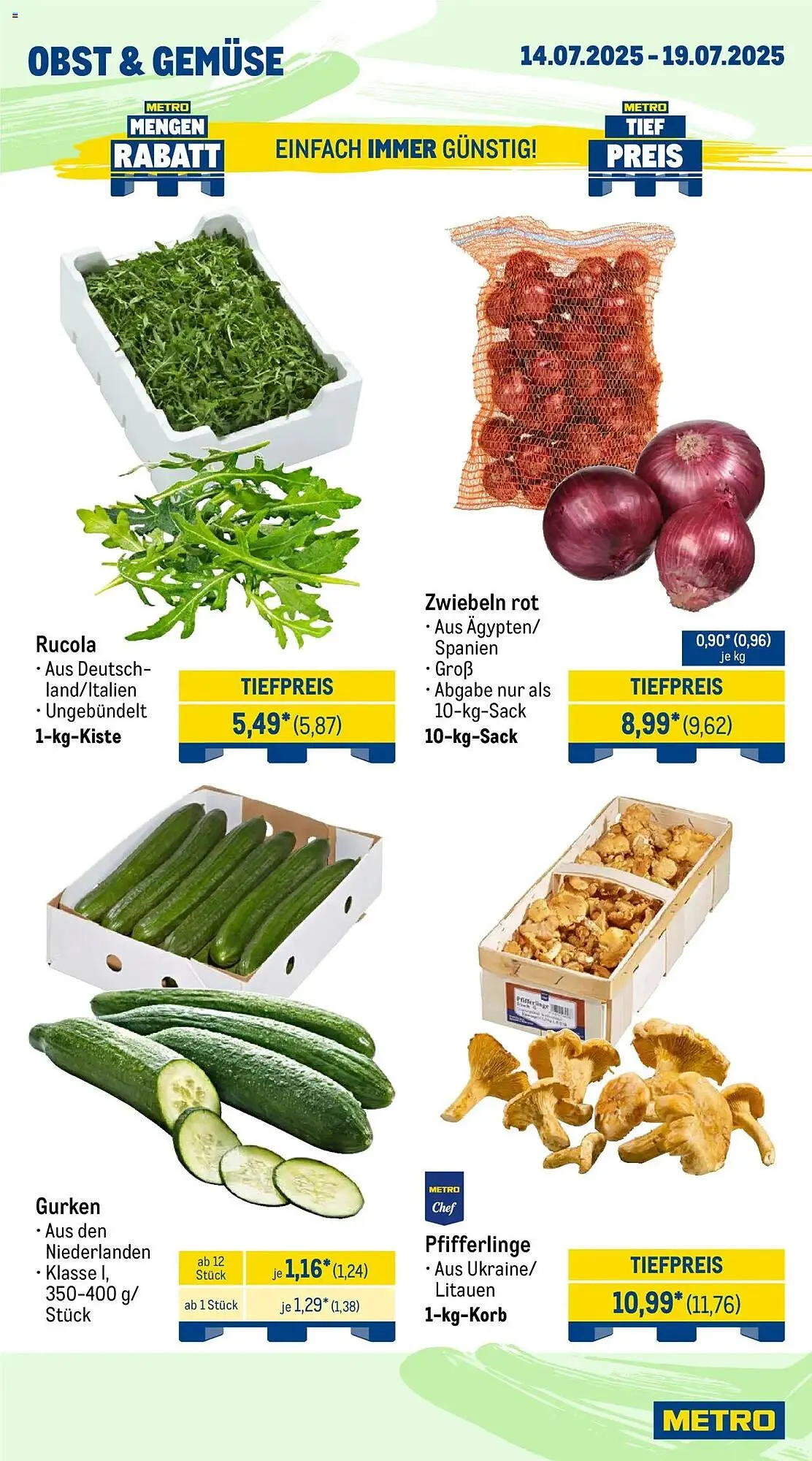 METRO Prospekt von 14. Juli bis 19. Juli 2025 - Prospekt seite 9