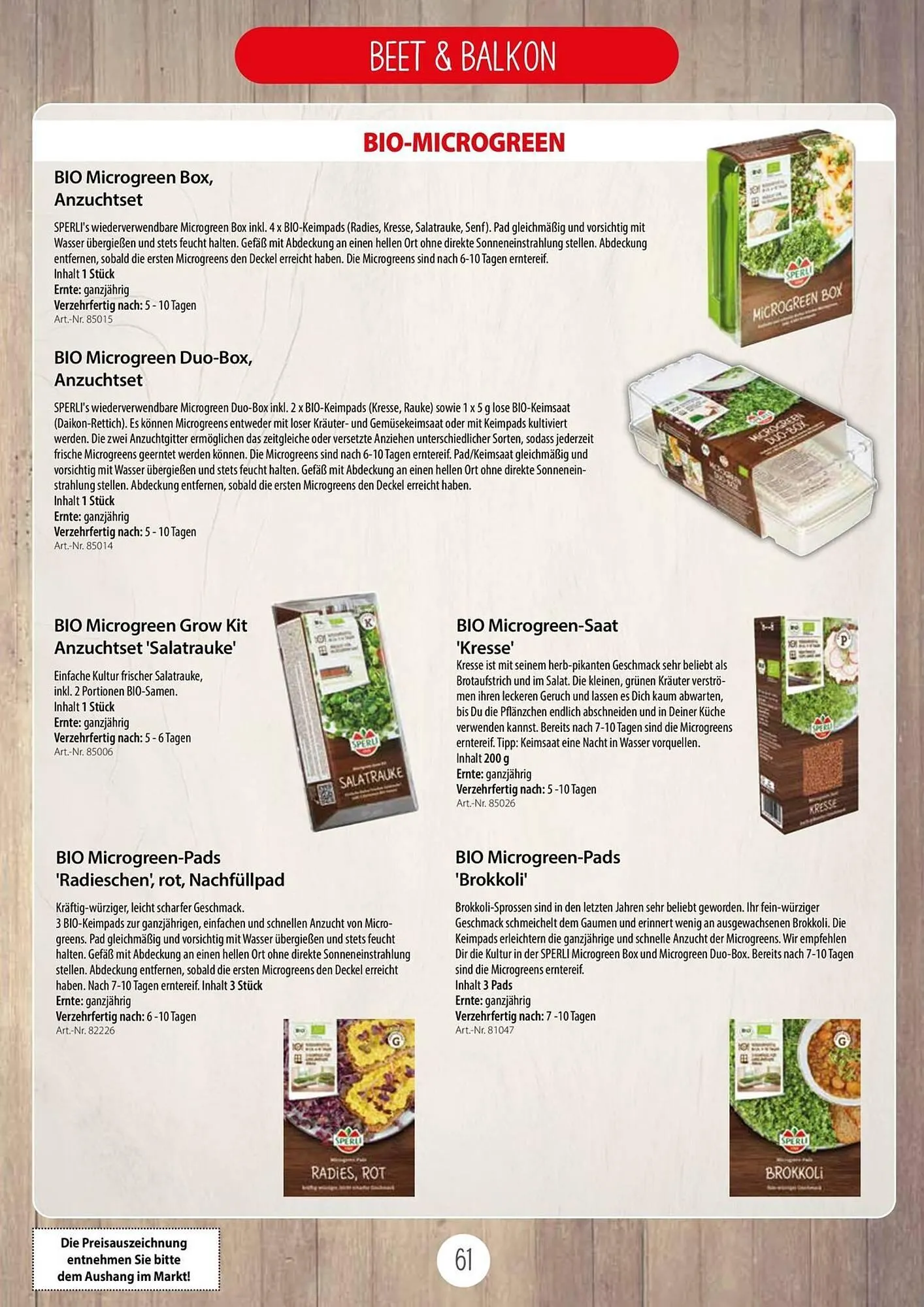 Kiebitzmarkt Prospekt von 16. April bis 31. August 2025 - Prospekt seite 61