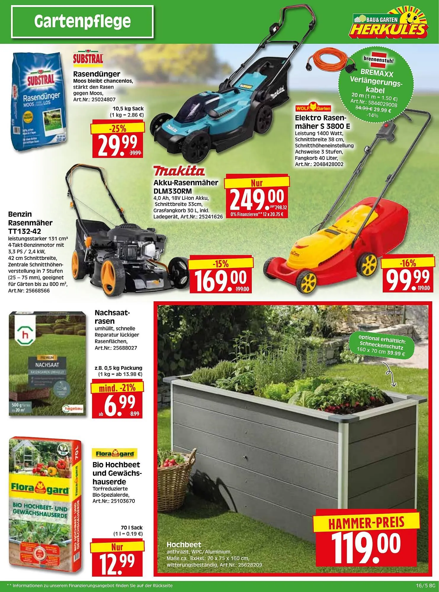 Herkules Baumarkt Prospekt von 14. April bis 19. April 2025 - Prospekt seite 5