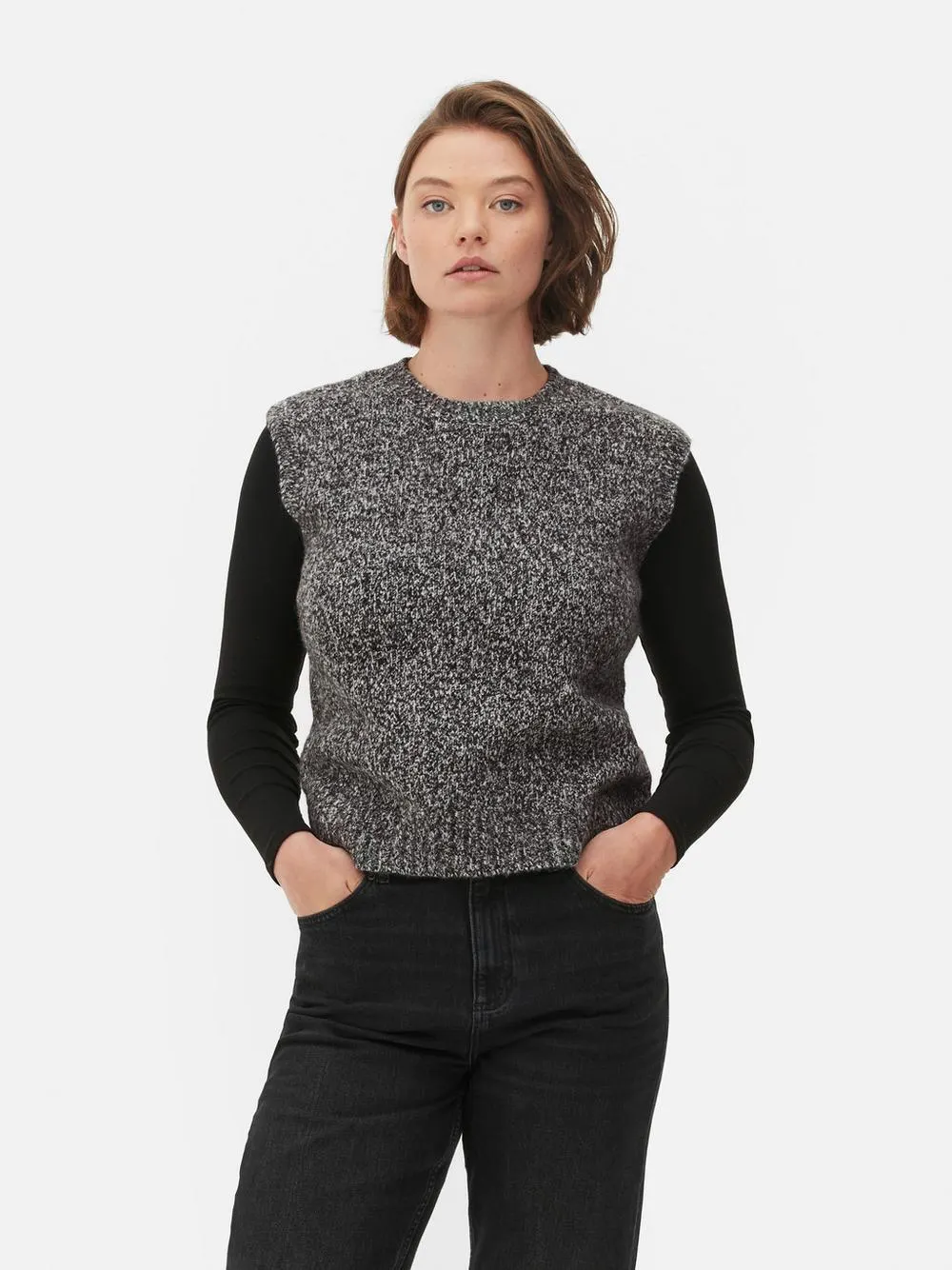 Top s/ manga malha fio torcido