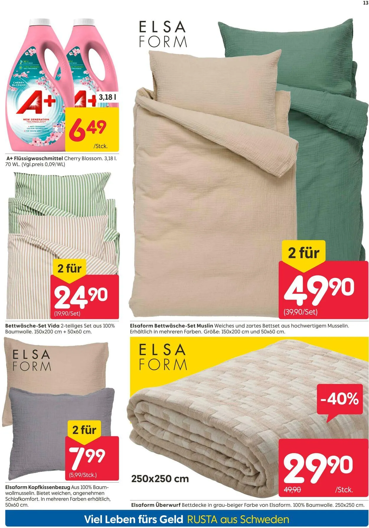 Rusta von 5. August bis 19. August 2025 - Prospekt seite 13