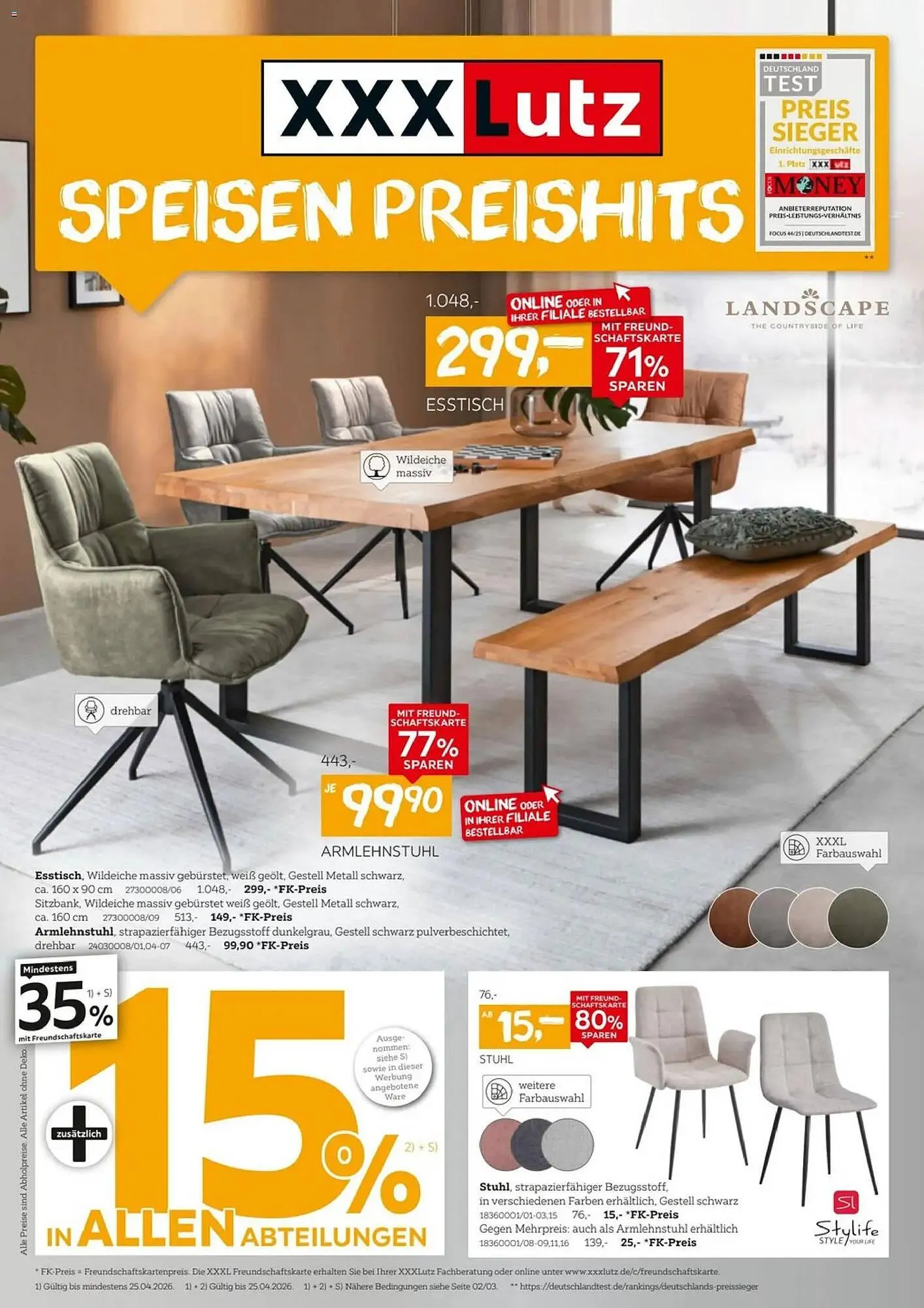 XXXLutz Prospekt von 4. April bis 18. April 2026 - Prospekt seite 1